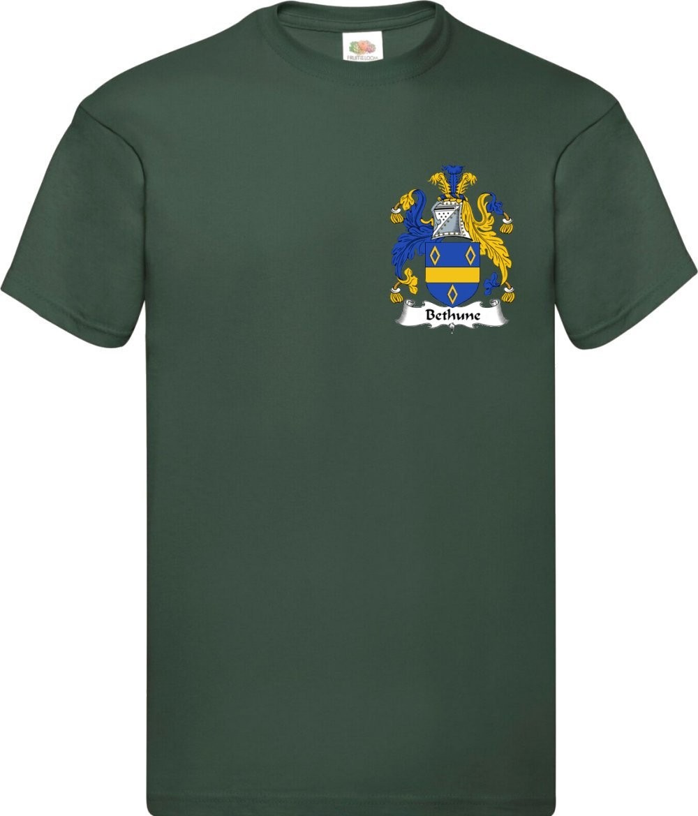 Bethune Scottish Clan Coat Of Arms Scot T Shirt Various Colours And Sizes