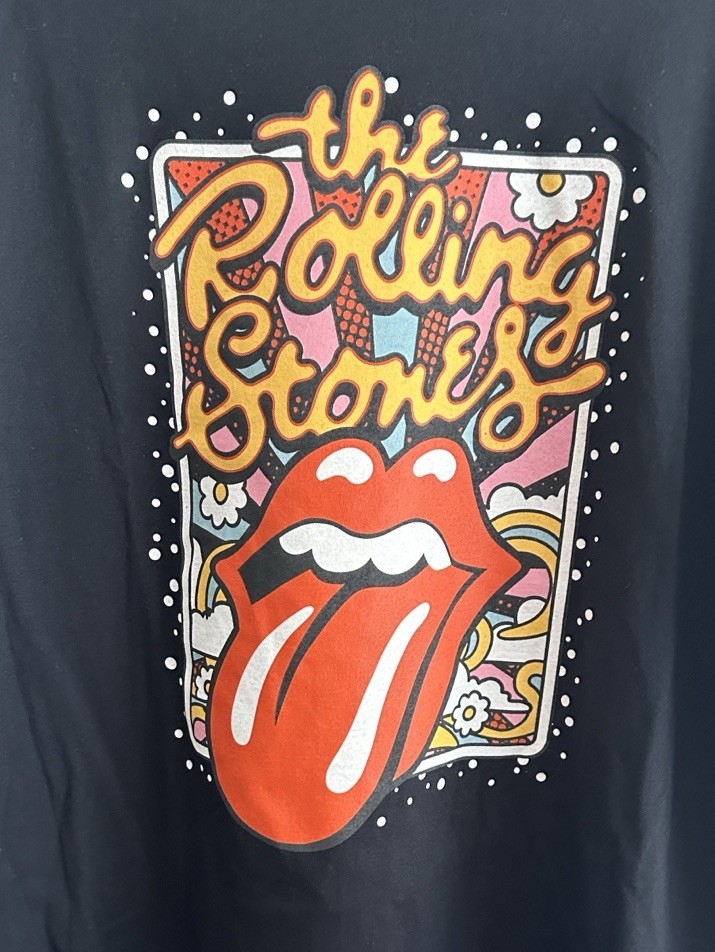 ROLLING STONES GRAPHIC BAND TSHIRT Black Large 42/44
