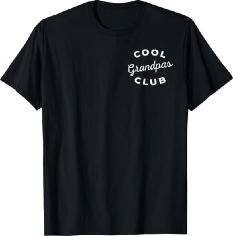 Cool Grandpas Club Pocket Fathers Day Grandfather Papa Men T-Shirt