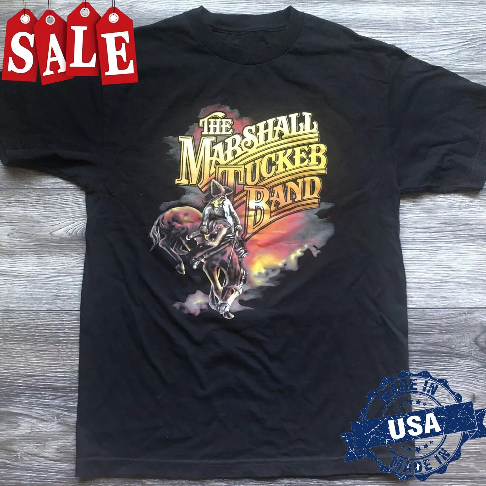 Hot The Marshall Tucker Band Black Size S-4XL Tee Shirt Adults BT068