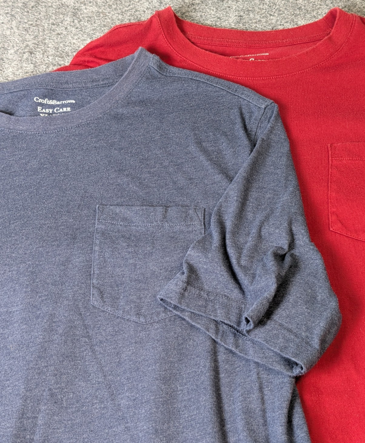 Croft & Barrow Easy Care T-Shirt Crew Neck Cotton Blend Men’s XL Lot of 2