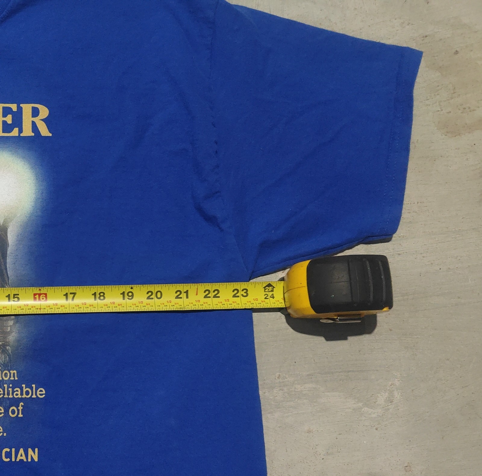 Vintage Blue Wizard Screen Print T Shirt Men’s XXL Short Sleeve Hanes