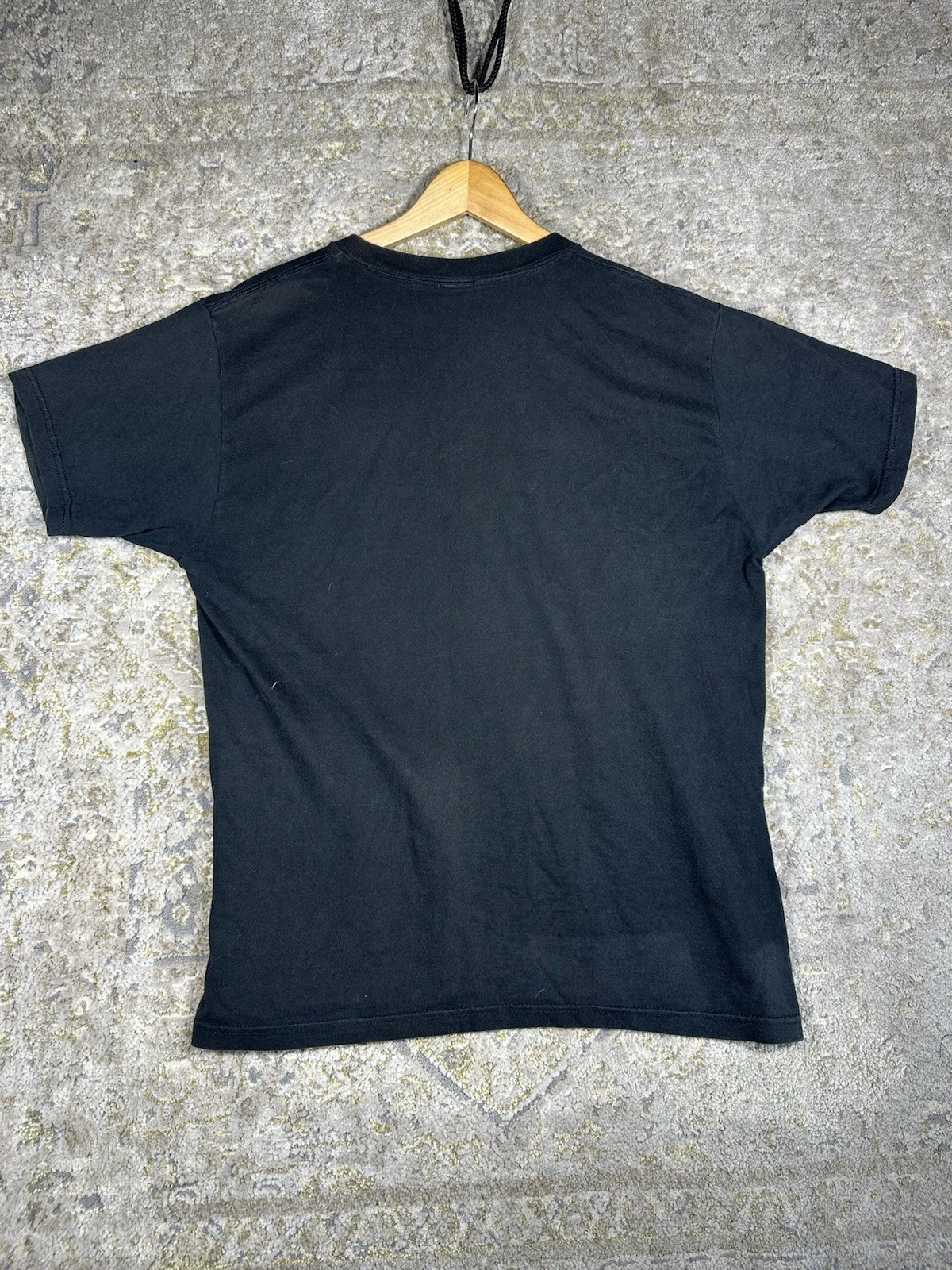 Vtg Outlaw USA Flaming Logo T Shirt Large Y2K Streetwear World F@#%!ng Wide