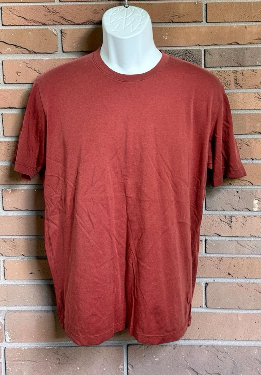 Uniqlo Crew Neck Short Sleeve T-Shirt Men’s Size M Red 100% Supima Cotton
