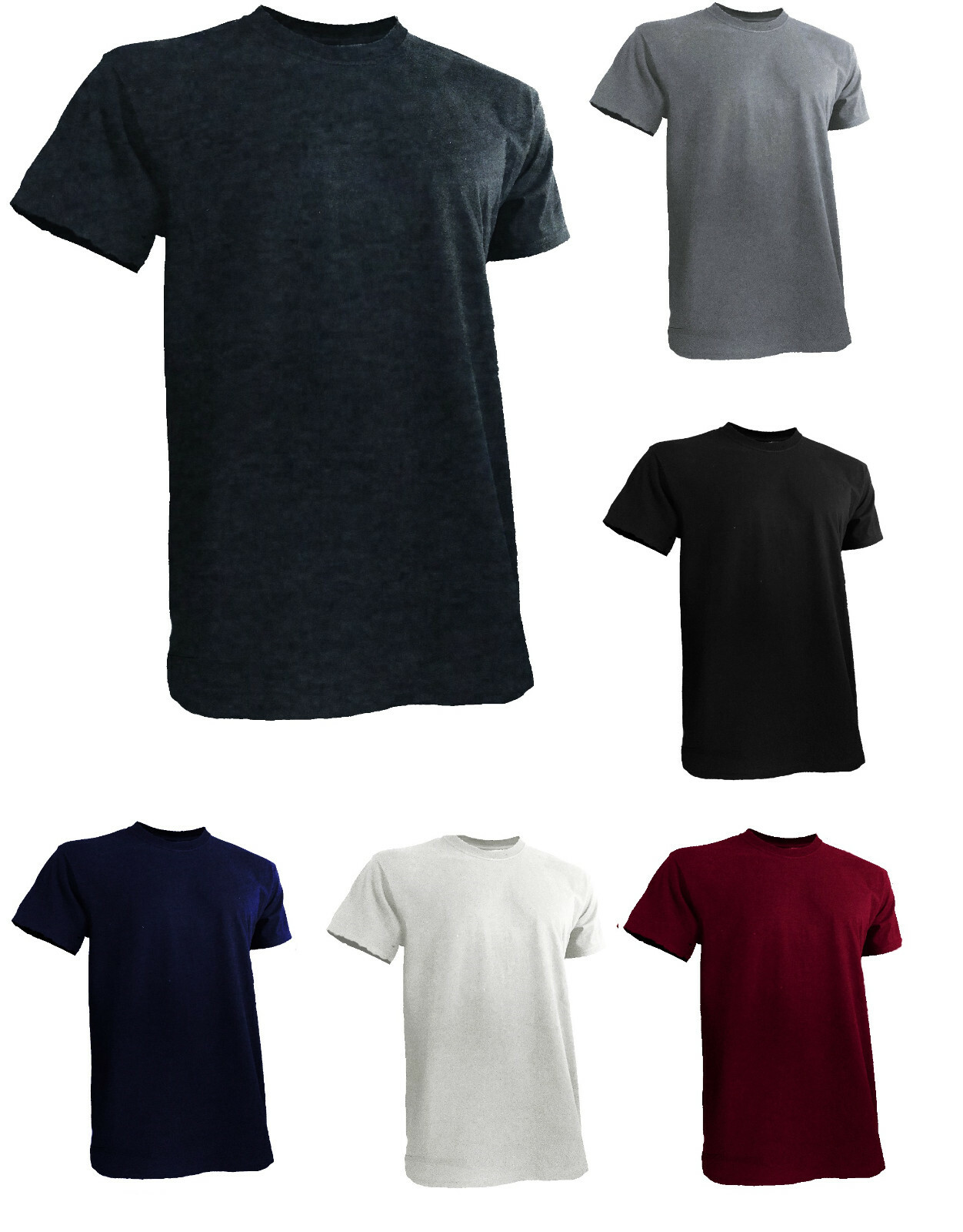 Styllion Big and Tall – Crew Neck Mens Shirts – Heavy Weight – Stretchable – CSS