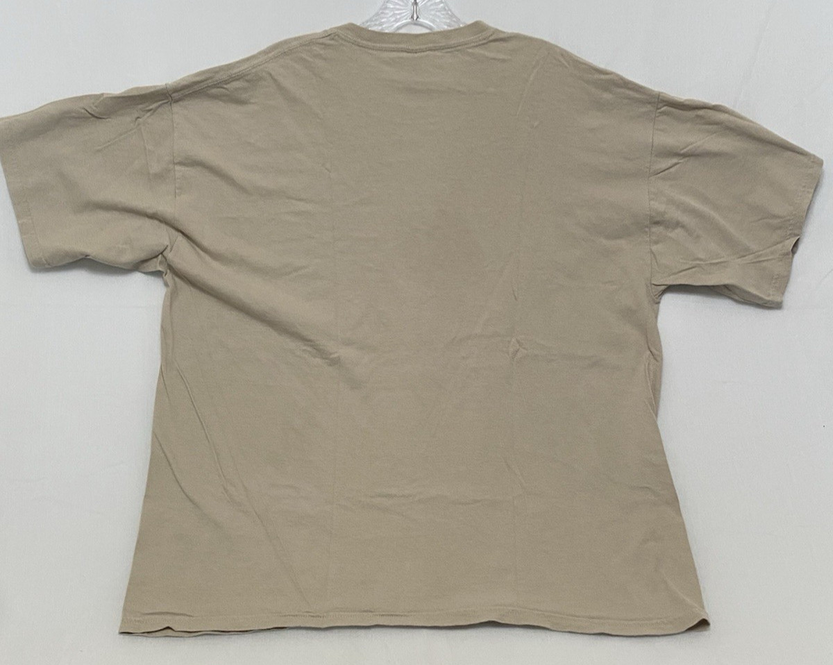 Operation Iraqi Freedom Veteran t-shirt XL Tan Short Sleeve Cotton
