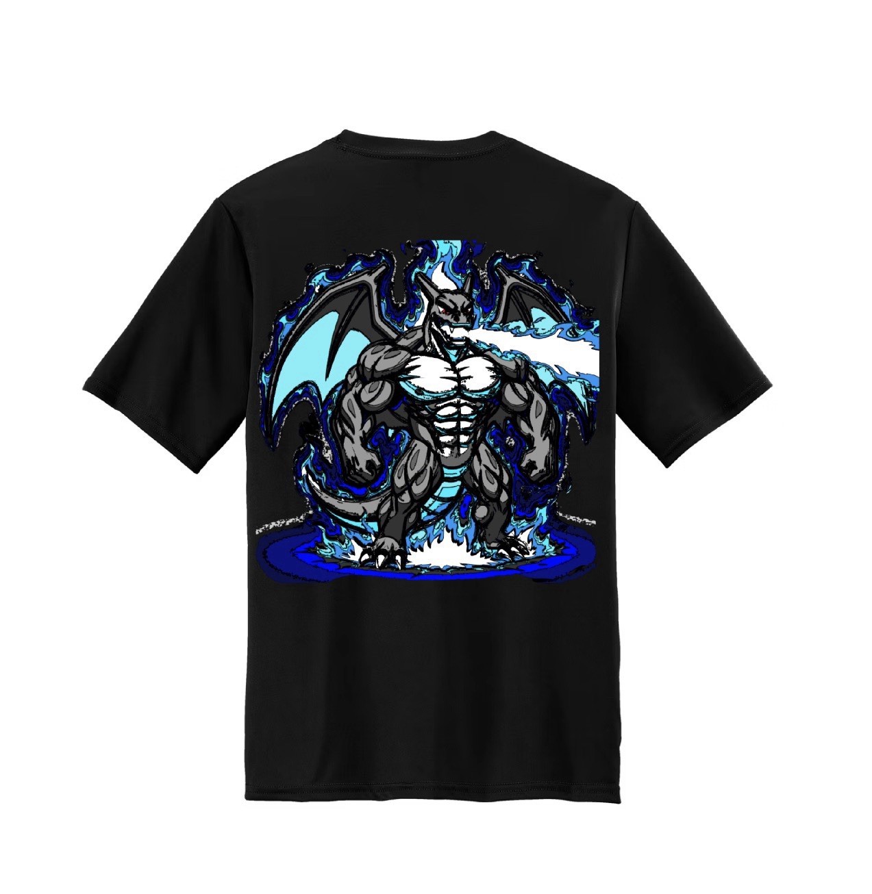 Custom Pokemon Gym Shirt Anime Graphic Tee Charizard Gengar Tyranitar & More