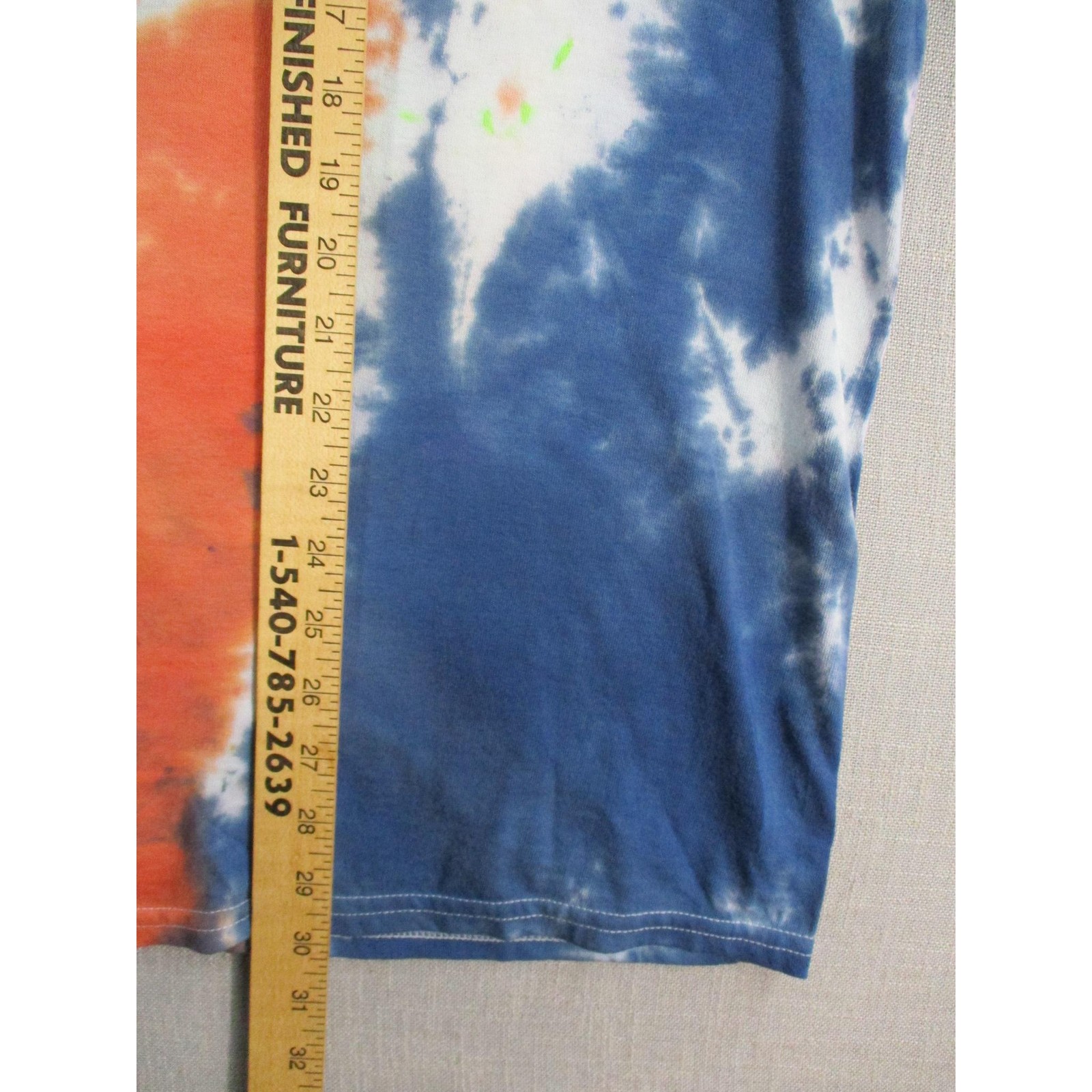 GILDAN Multi Color Psychedelic Festival Tie Dye T Shirt Mens Unisex Size XL