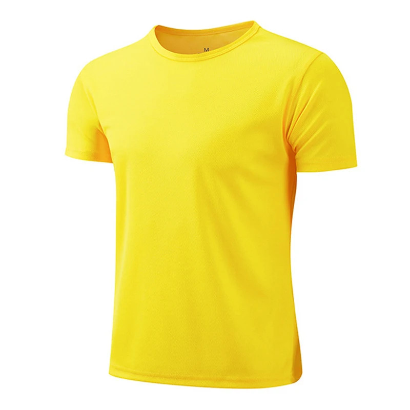 Men Short Sleeve Running t-Shirt Quick Dry Sport Gym Shirt Man Bodybuilding Fitn