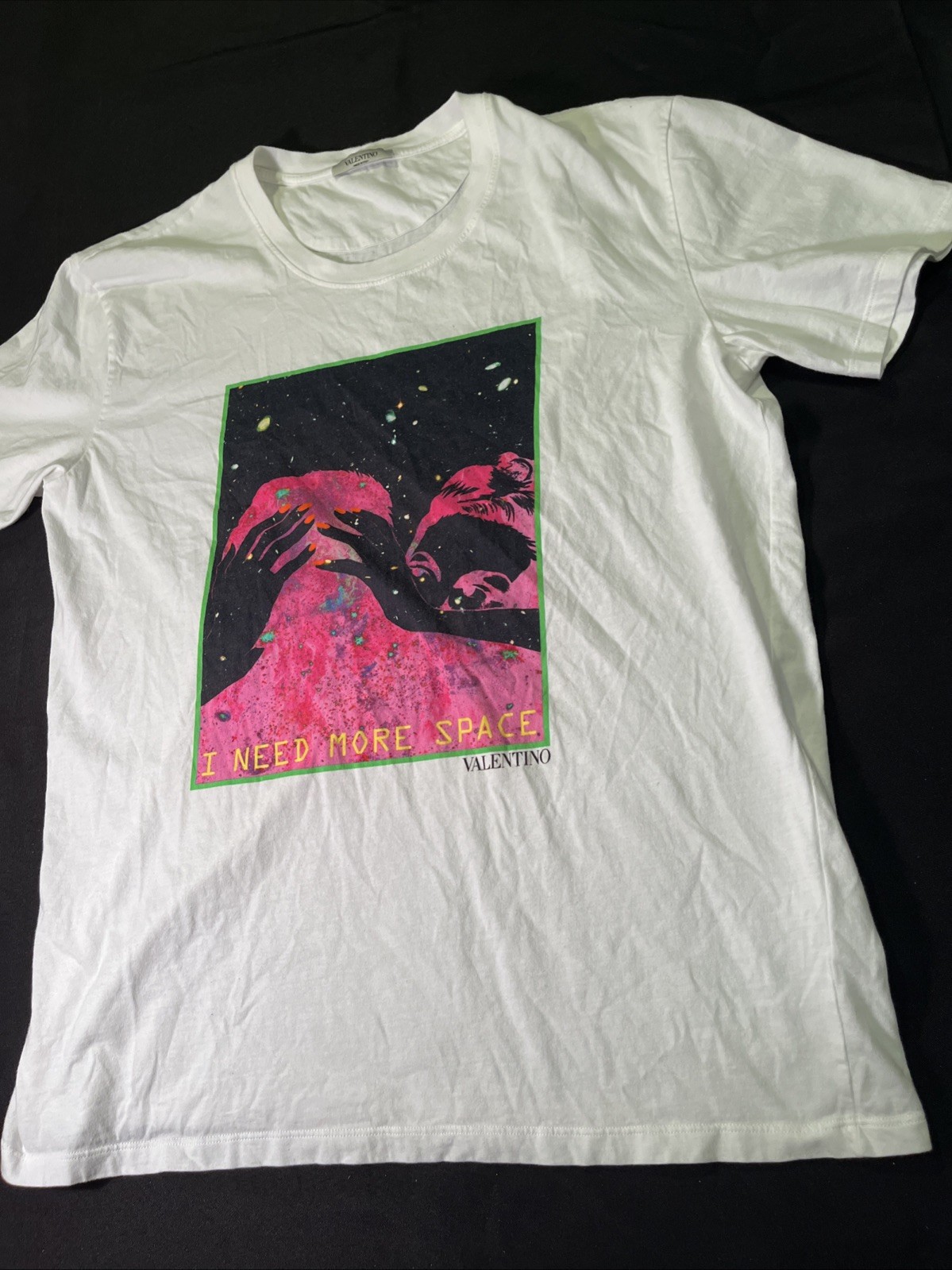 RARE AUTHENTIC VALENTINO I NEED MORE SPACE TSHIRT MENS XL Made In Italy $505