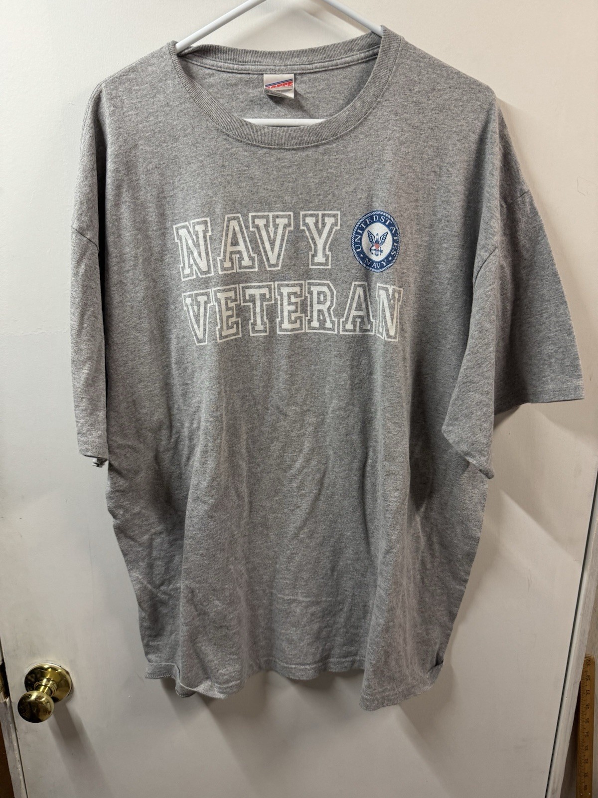 Soffe Military US Navy Veteran Cotton Blend T-shirt Grey 2xl