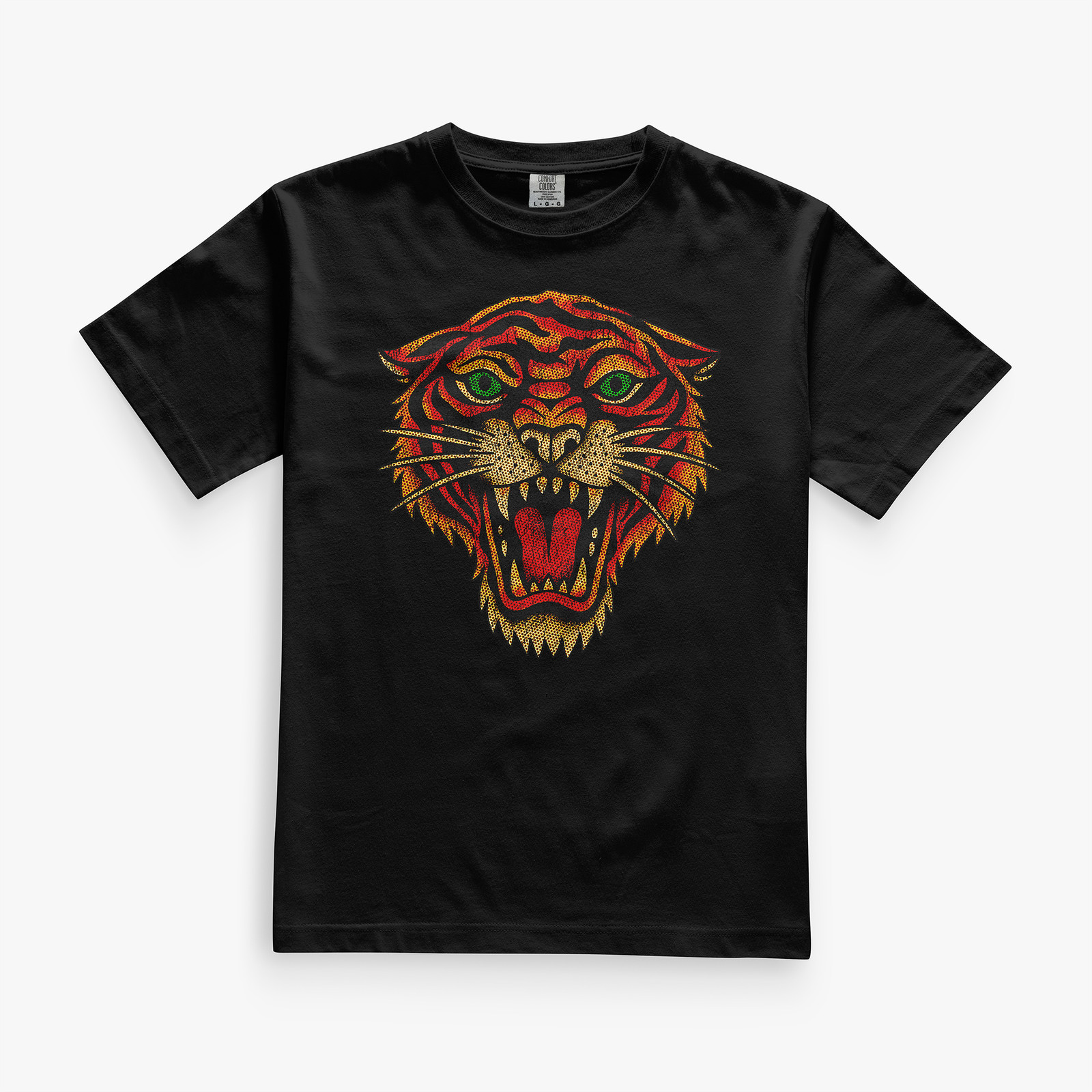 Inferno Tiger Tee – Comfort Colors C1717 – Adult Heavyweight Short Sleeve