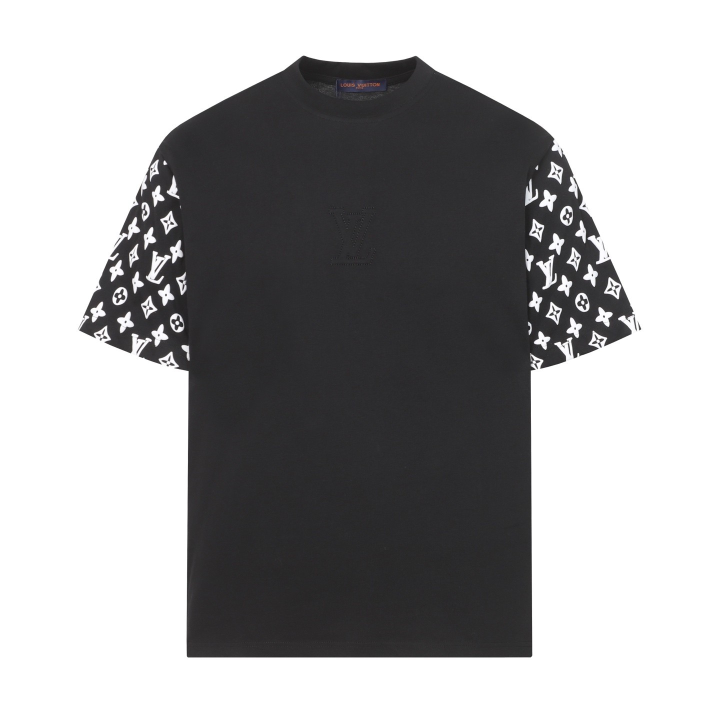 men casual round neck short sleeve men black T-shirt size M/L/XL