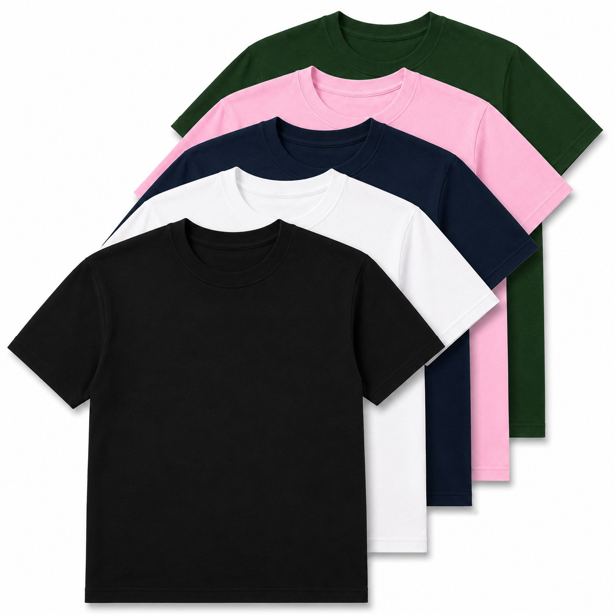 Gildan Heavy Cotton 5000 T-Shirt 3 & 5 Pack Men’s Plain Crew Neck Cotton Tee