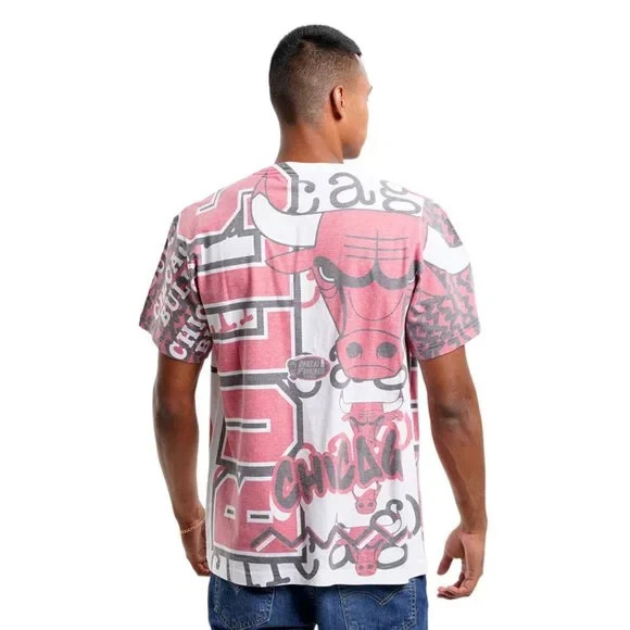 Mitchell & Ness Chicago Bulls Jumbotron 2.0 Sublimated Tee T-Shirt Men’s Medium