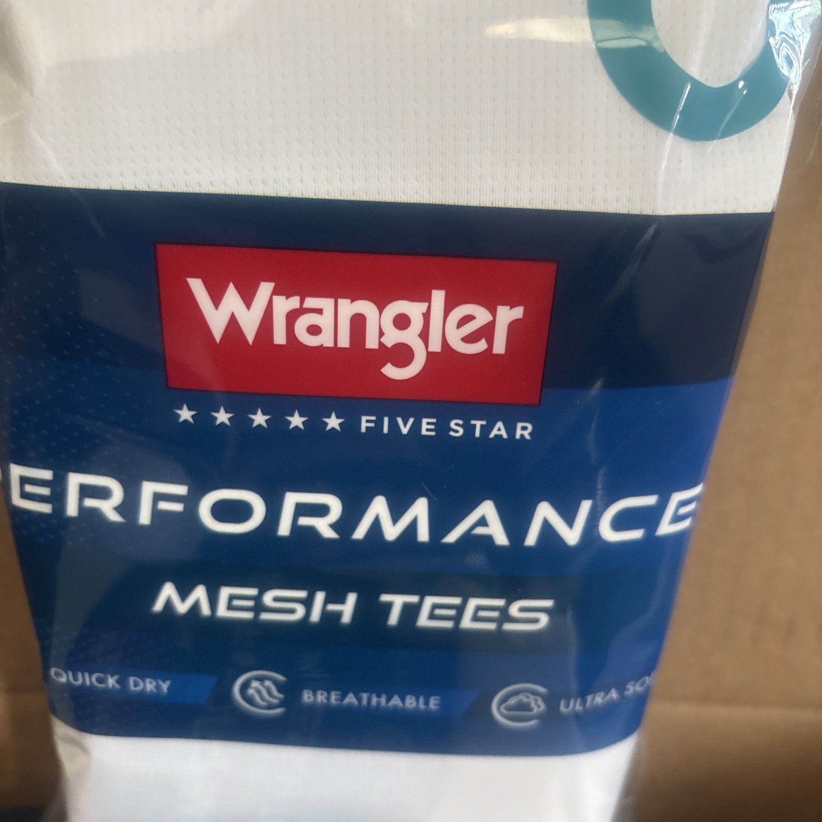 Wrangler Men’s Size XL White 3-pack Performance Mesh Tees