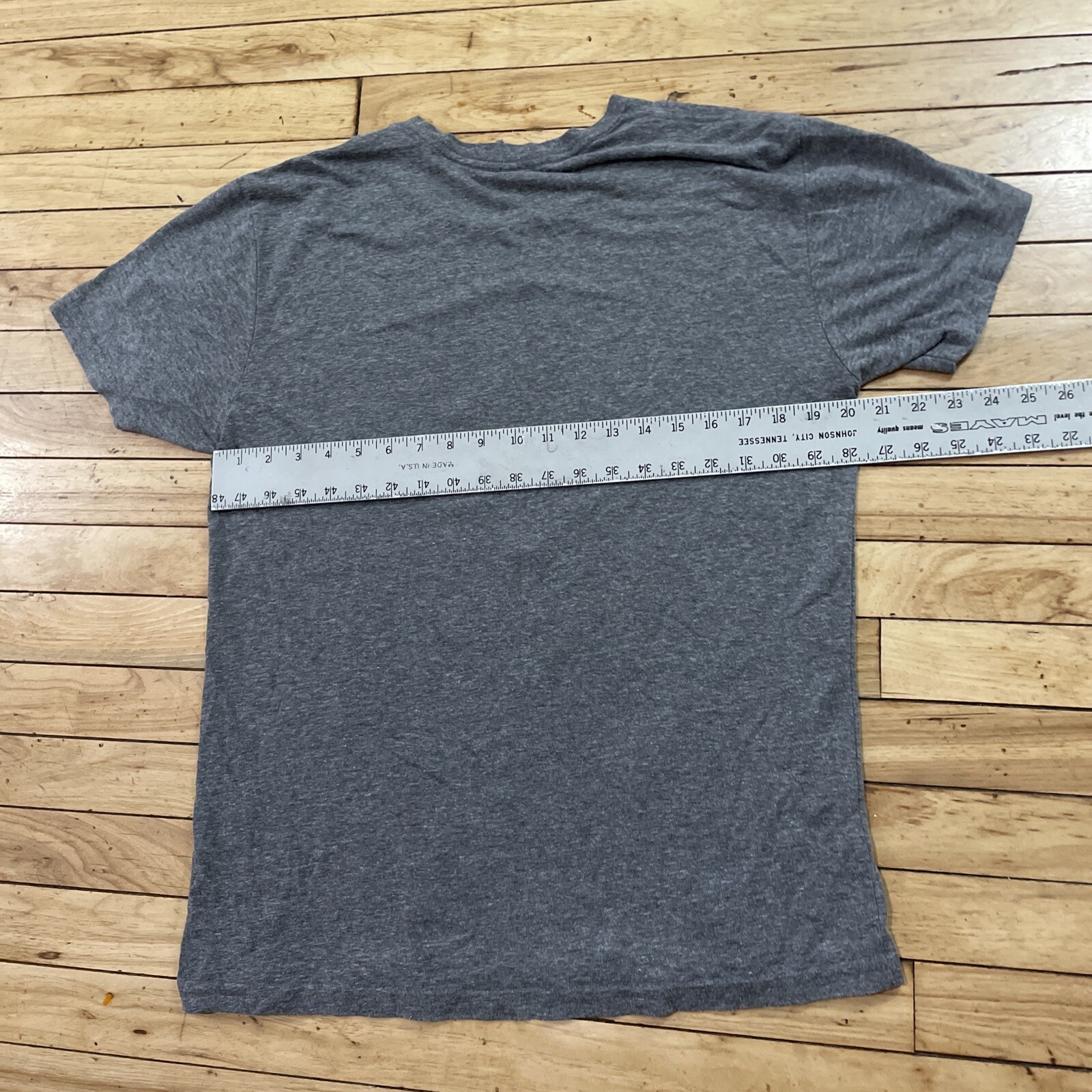 Geometric Art House Shirt Men L Stretch Graphic Tee Gray Casual Short Sleeve
