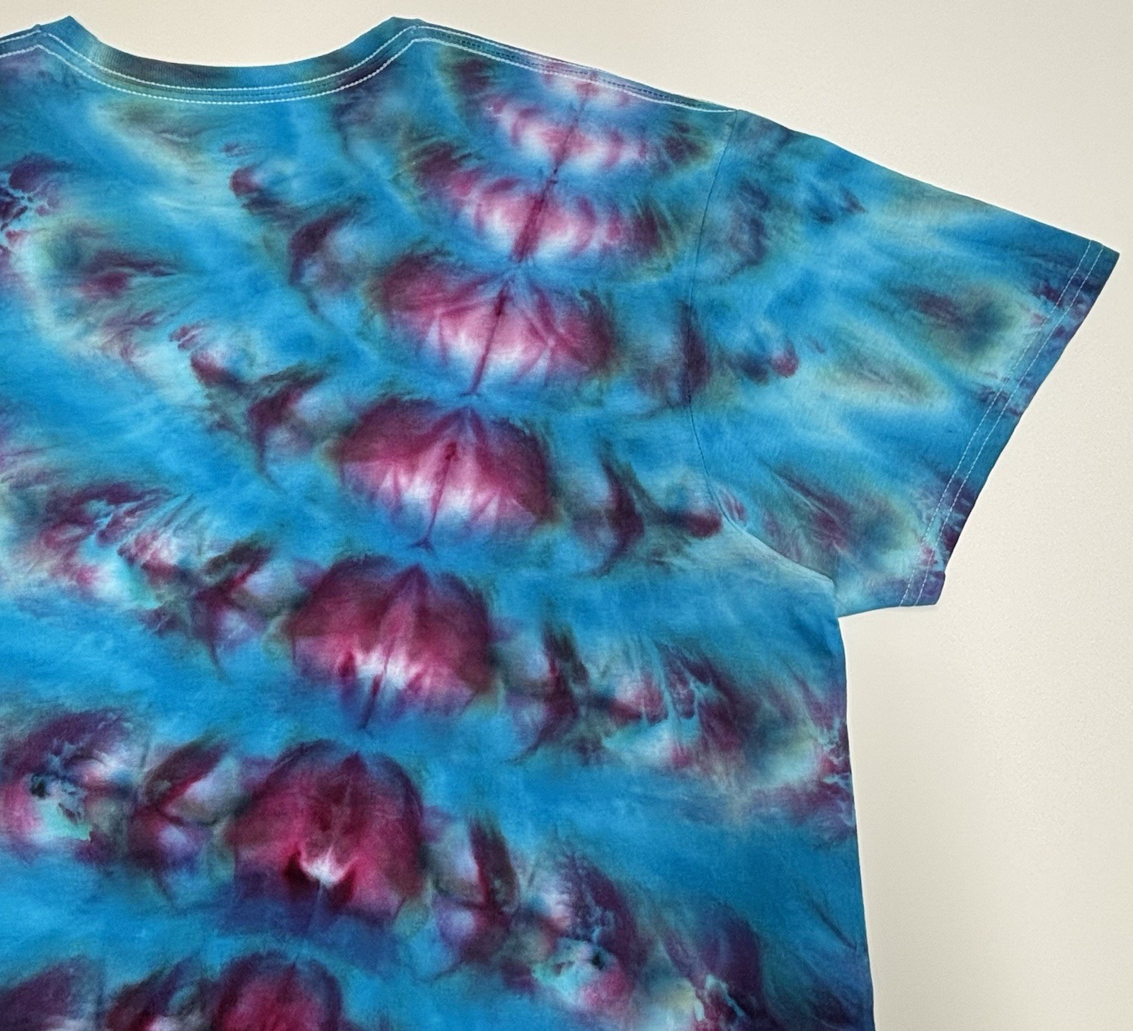 Handmade Ice Tie Dye Adult T-Shirt Unisex Size XL Multicolored Gildan Tee NEW