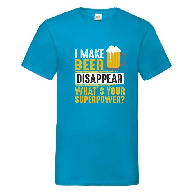 Beer Super Power What’s Yours Novelty T Shirt Various Colours And Sizes