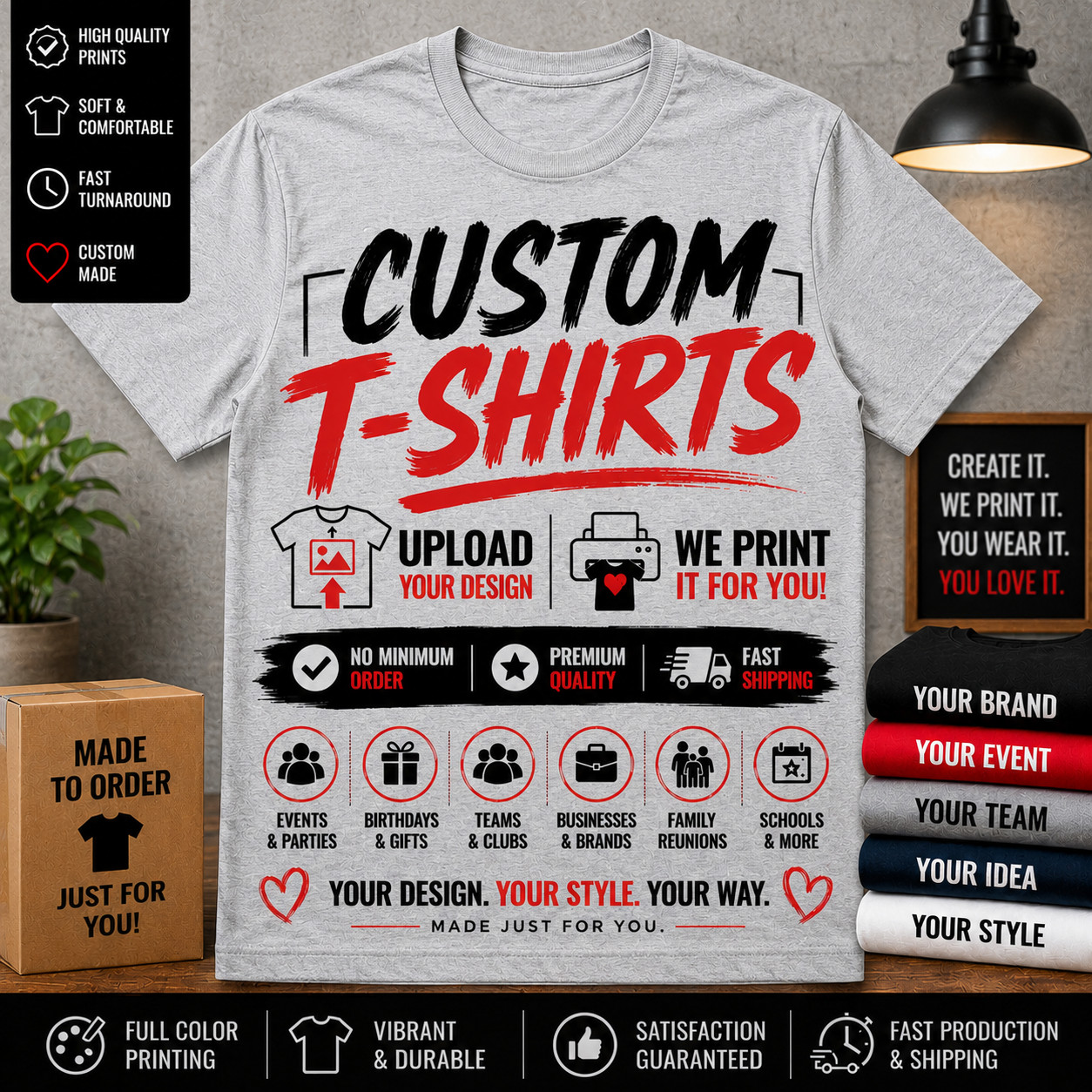 Mens XL Custom Tee Colors Here Tee Shirt Customized Artwork Emailed By Customer