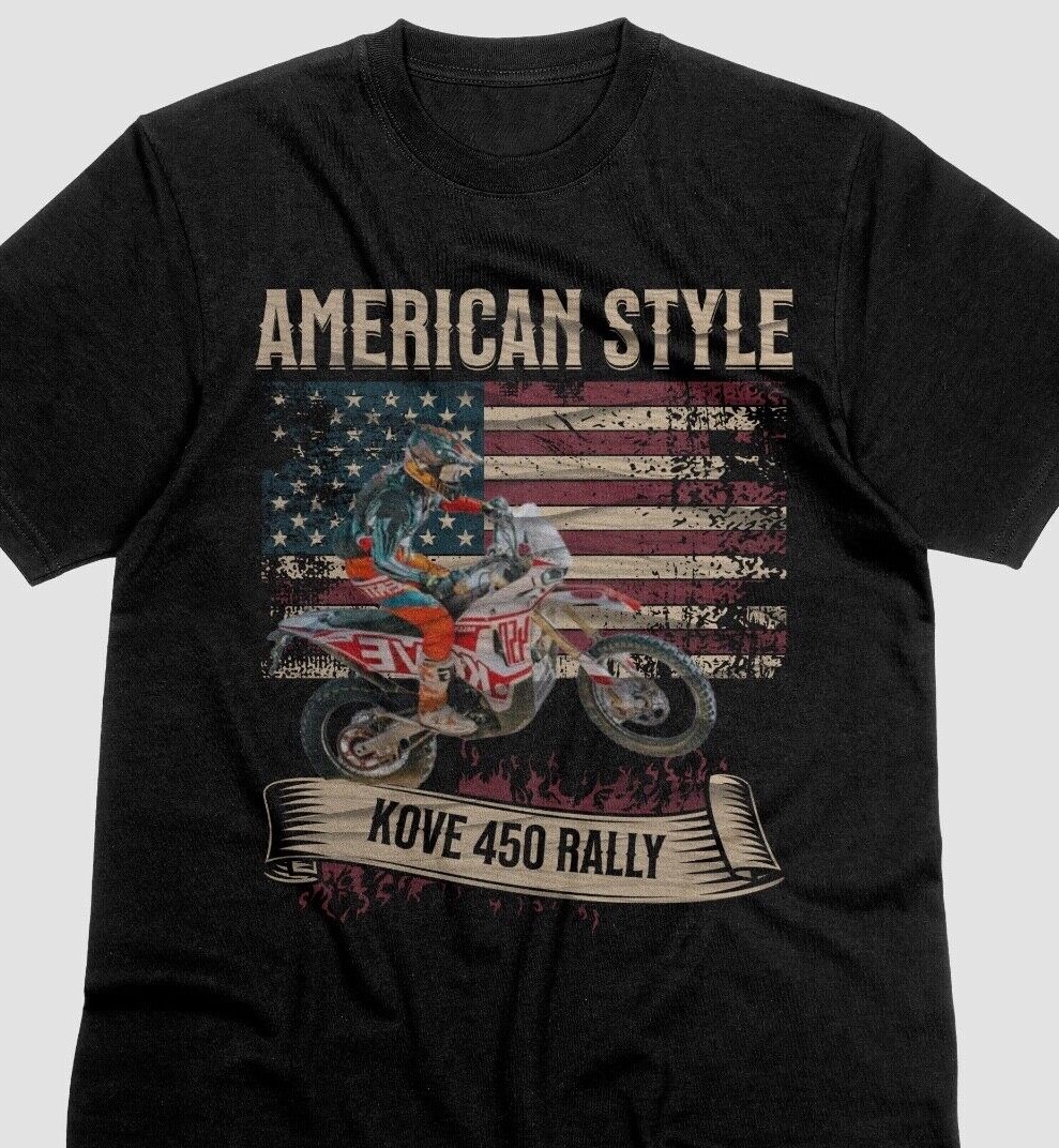 Dakar Rally Kove 450 Rally Fan T-Shirt Black Cotton XS S M L XL 2XL 3XL Braaap