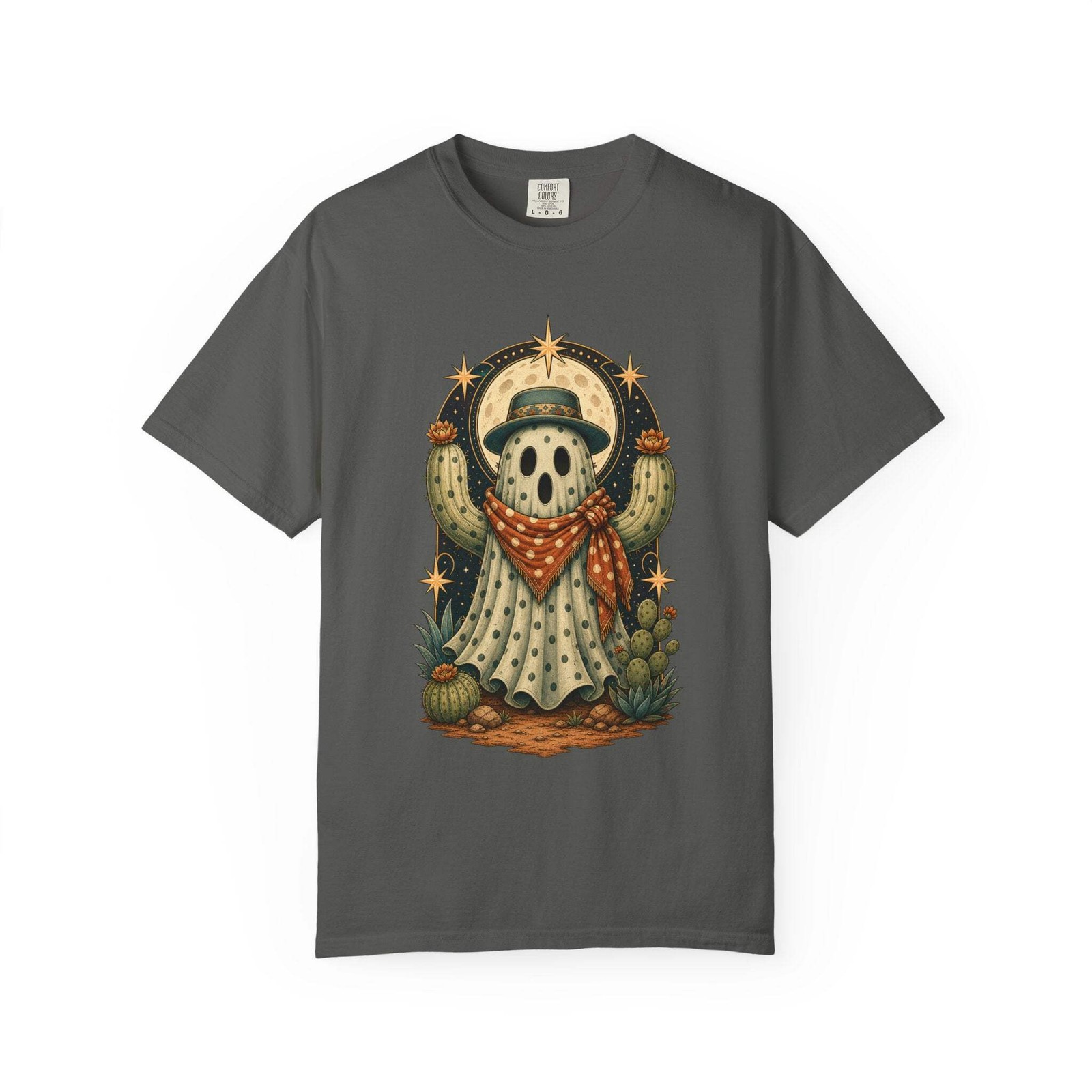 Polka Dot Ghost Cactus Graphic Tee