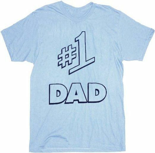 Adult Men’s NBC Sitcom Comedy Seinfeld Morty #1 Dad Light Blue T-shirt Tee