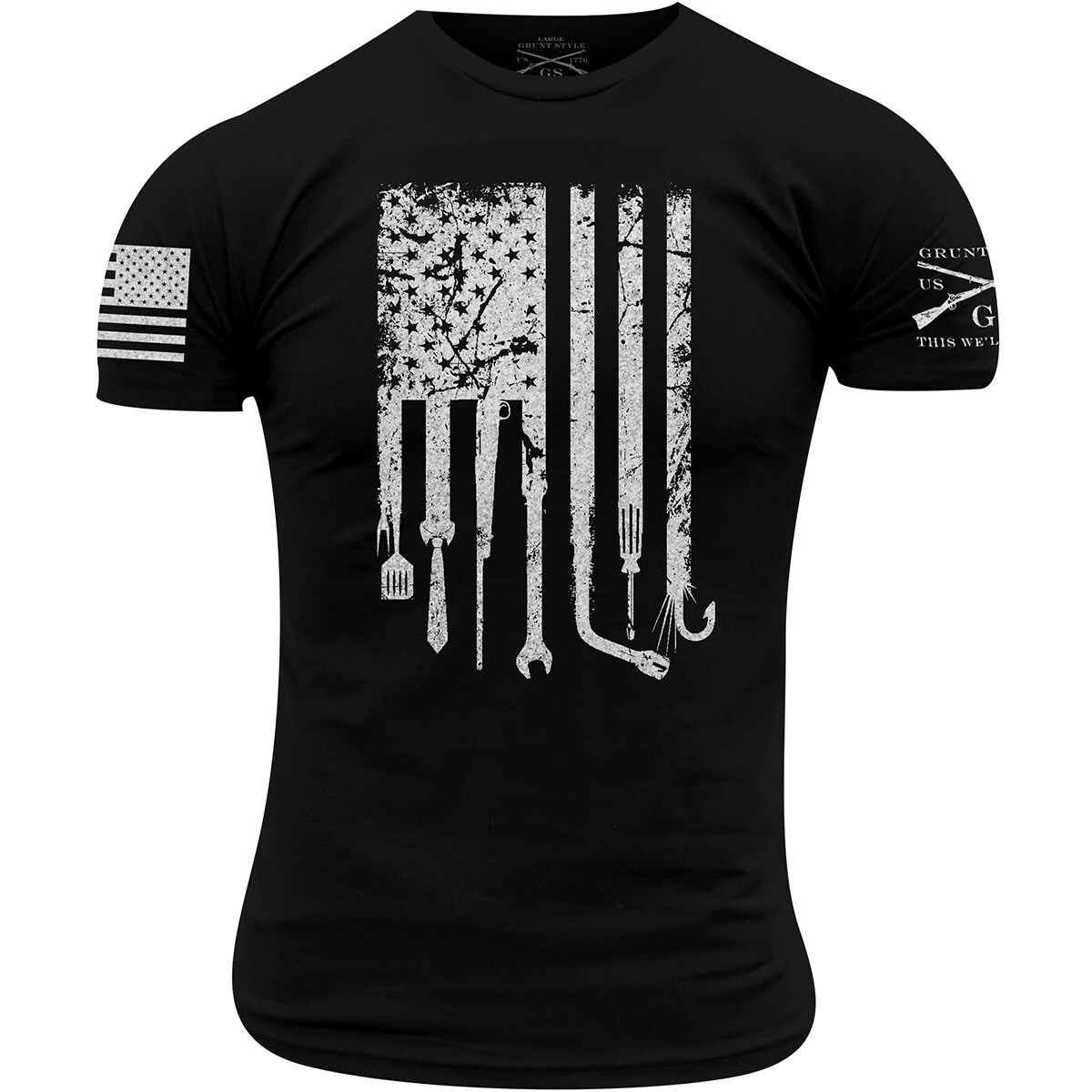 Grunt Style Dad Flag T-Shirt – Black