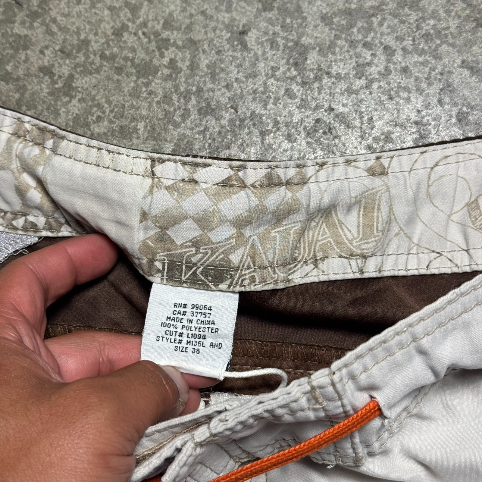 Vintage Billabong Andy Irons Kauai Brown Board Shorts Grail – 36