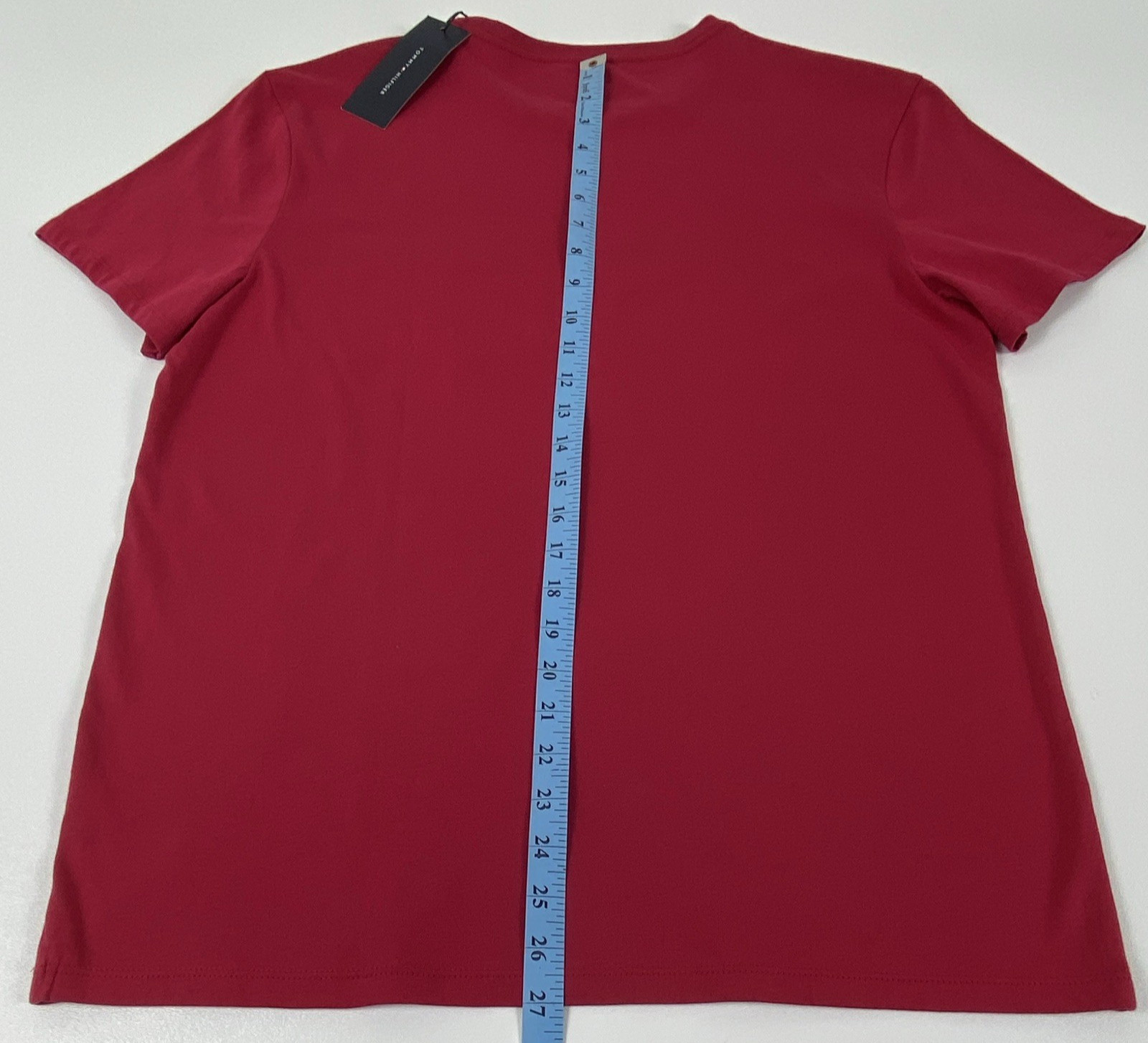 Tommy Hilfiger Men’s Crew Neck Short Sleeve Logo Graphic T-Shirt Red M