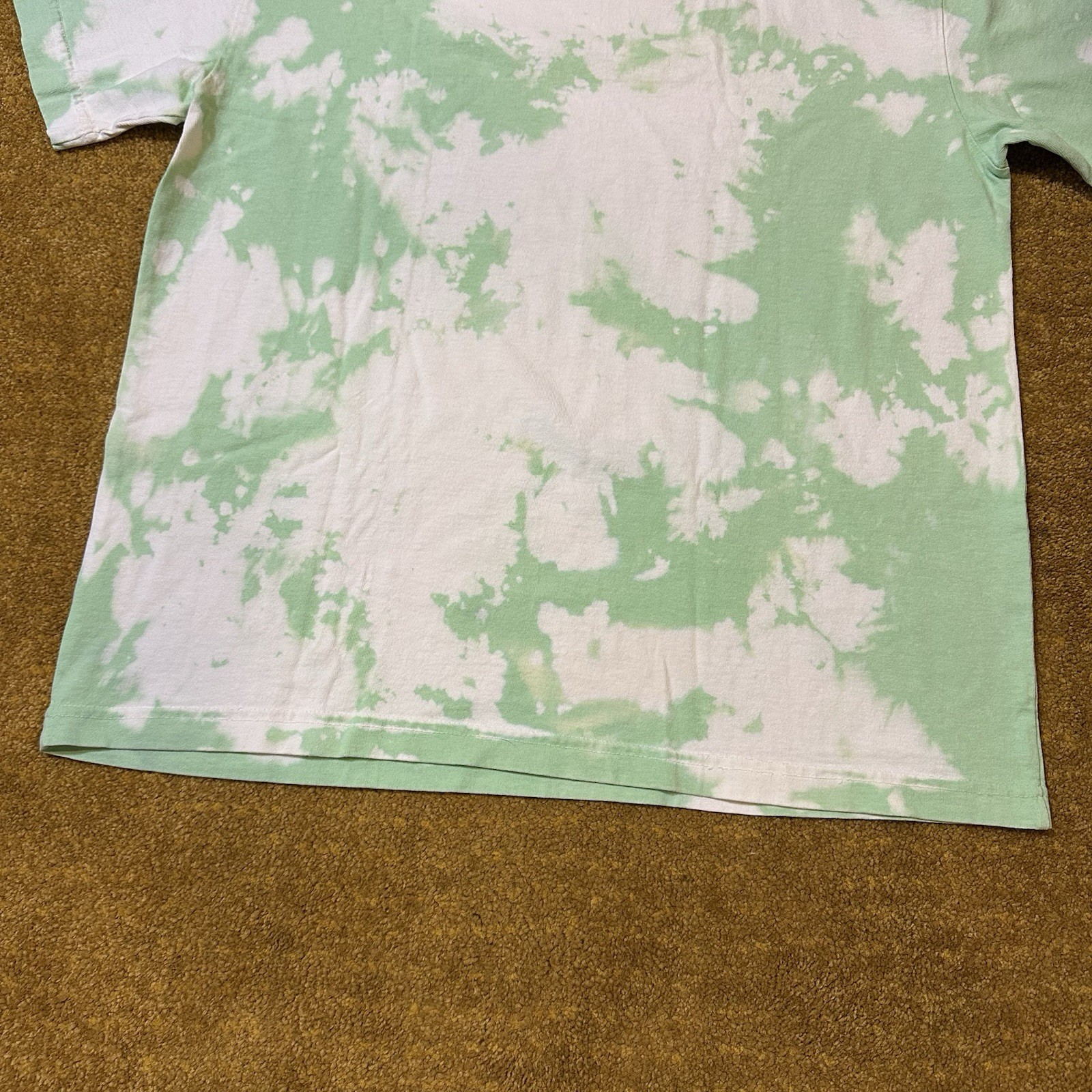 Medium Machus Private Label Tie Die Premium T Shirt Key Lime Green White PDX