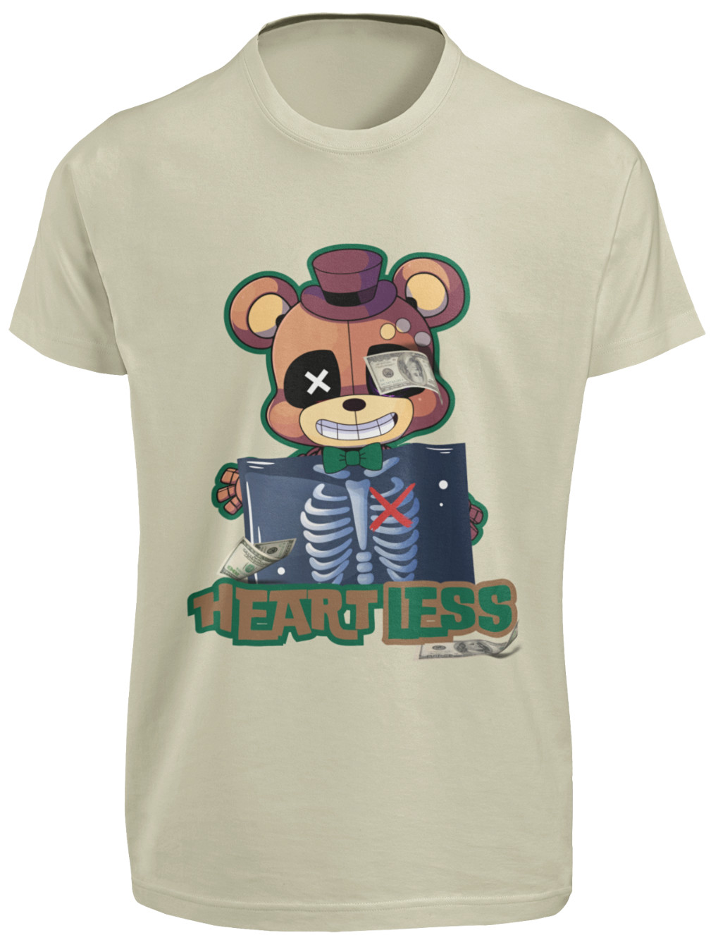 Heartless T SHIRT to Match Dunk Low Tan Green Rattan Gorge Sail Dark Driftwood