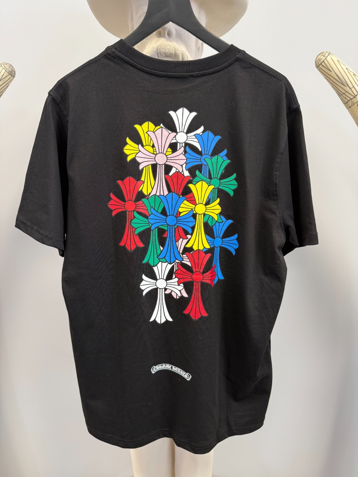 Chrome Hearts Multi Color Cross Cemetery Black T Shirt Men’s XXL