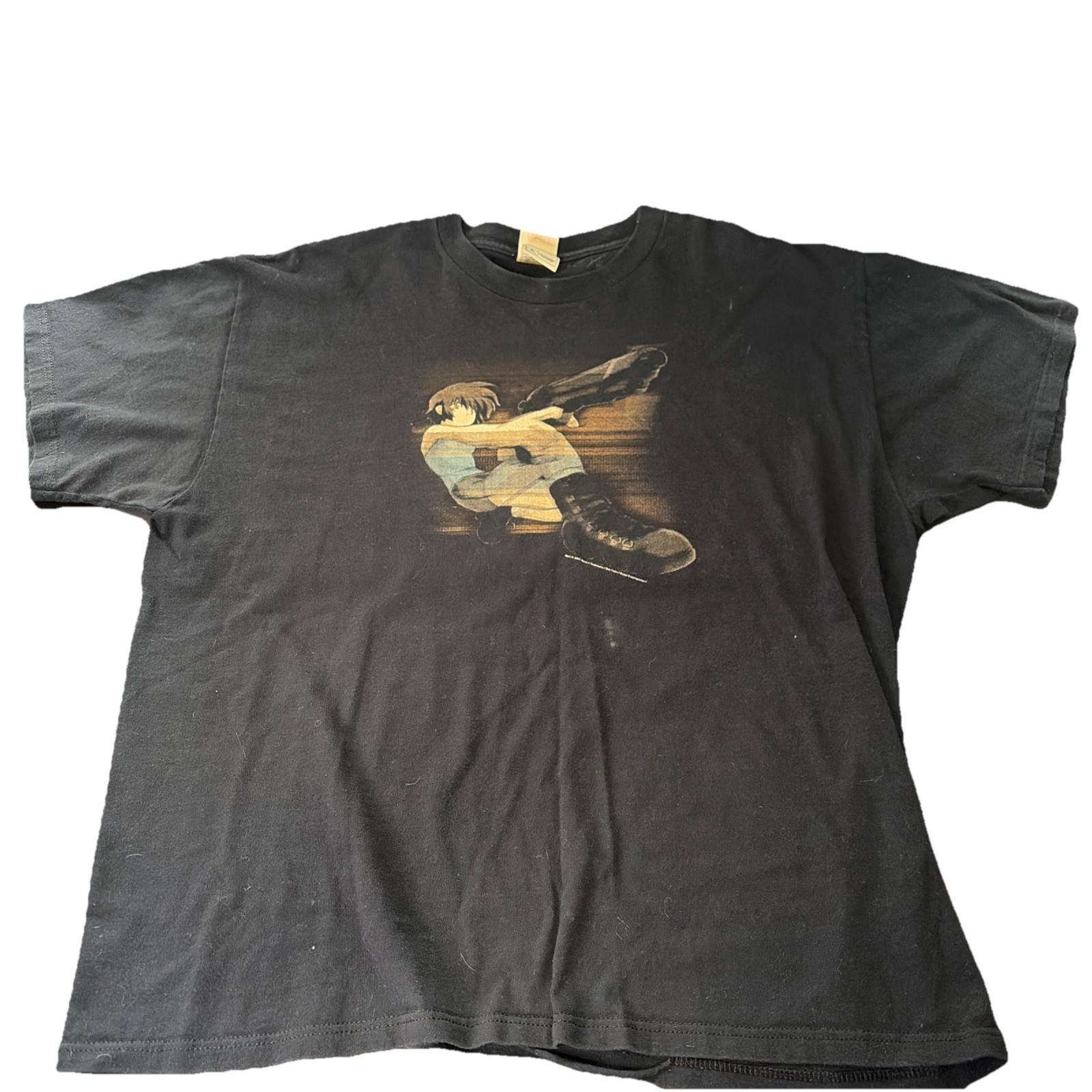 Vintage Noir Anime T Shirt Ryoe Tsukimura Manga Tee 2001 XL Akira Rare ADV Films