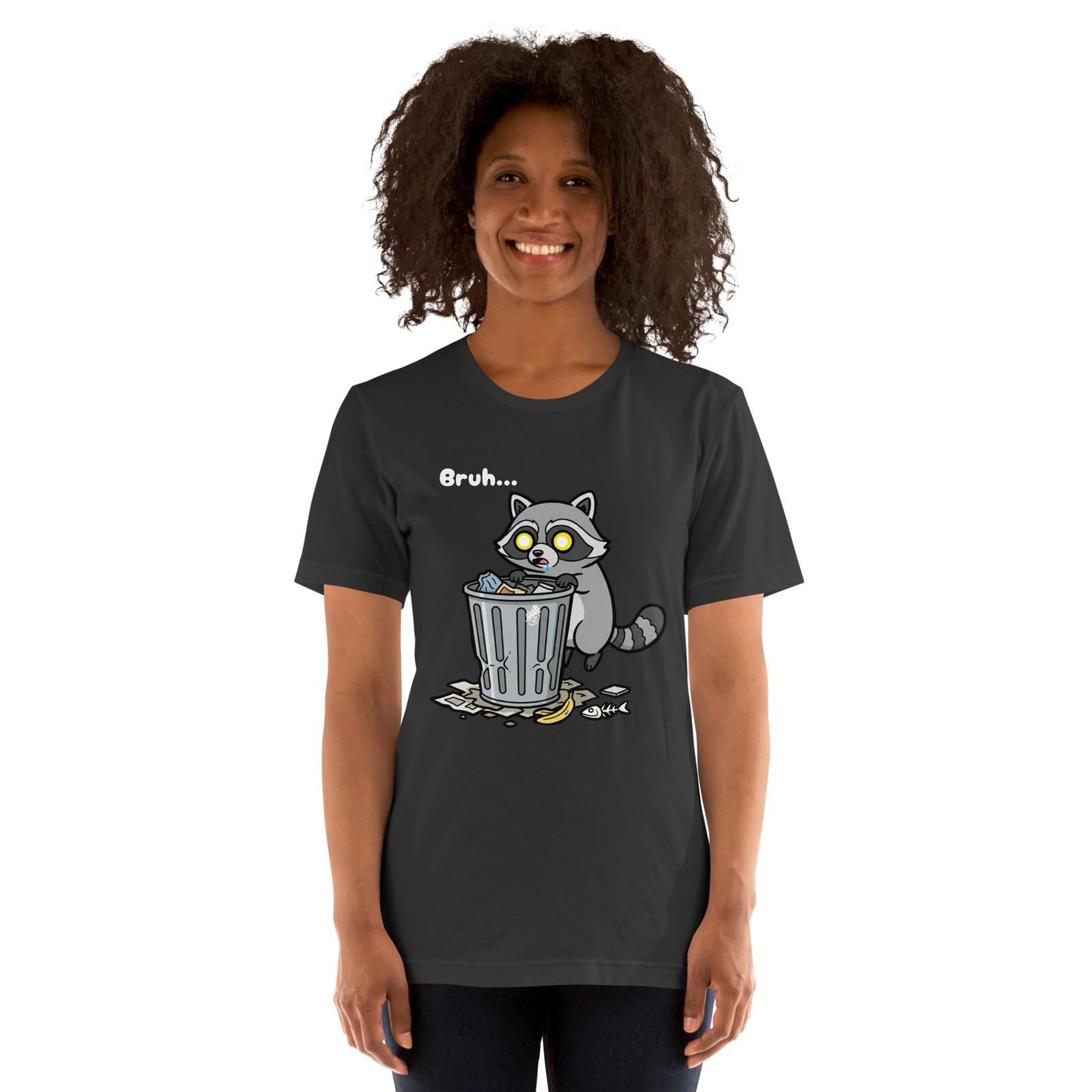 Special Edition Bruh Raccoon T-Shirt | Reggie Trash Panda Meme Animal
