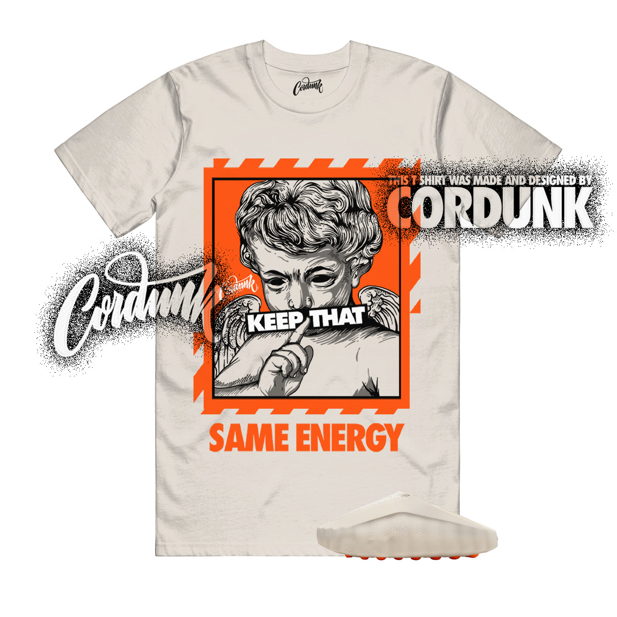 Mind 001 Slide Light Bone Hyper Crimson Buff Chrome T Shirt Match ENERGY ALT