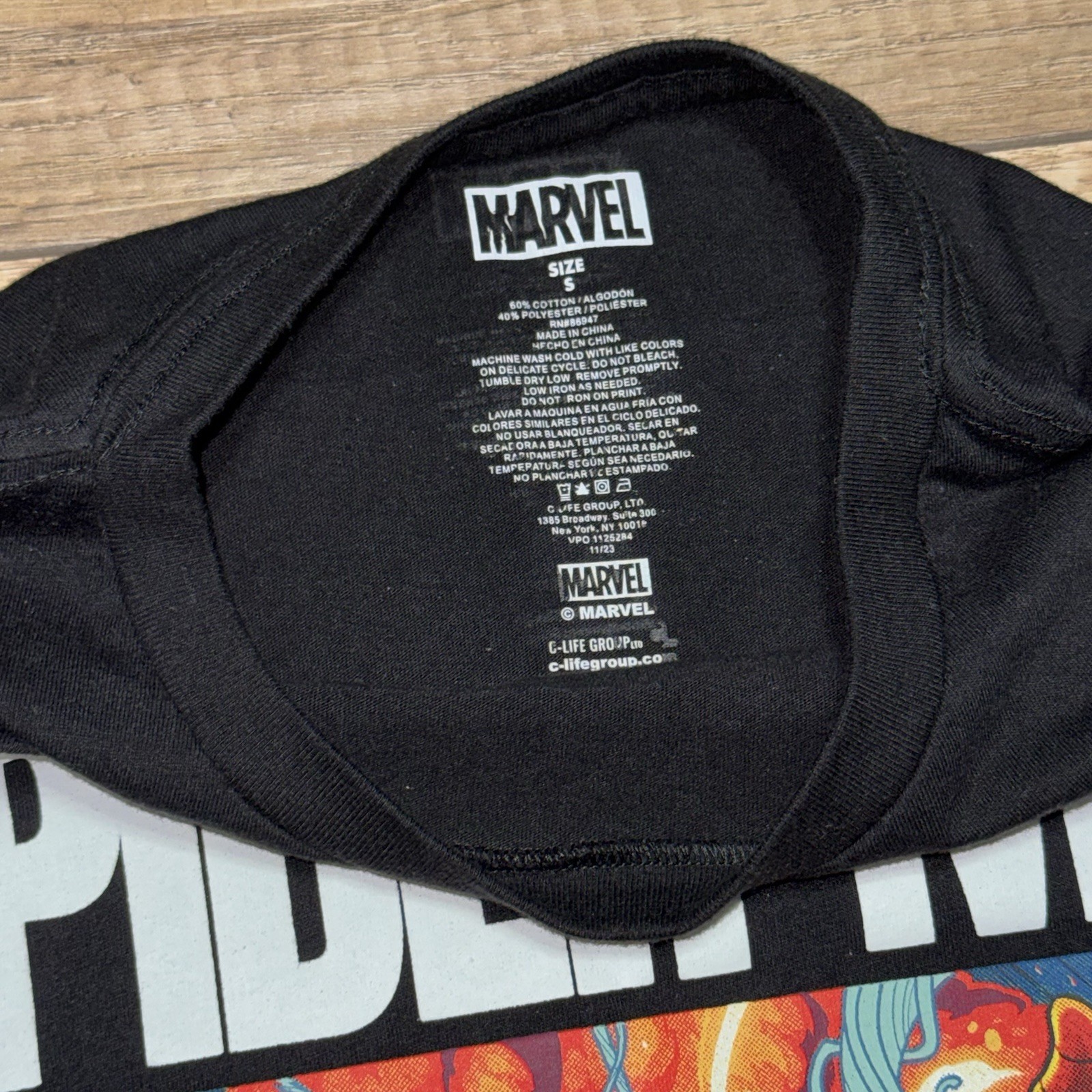 Spider Man Marvel Wall Crawler Web Head Super Hero Comic Graphic T Shirt Mens S