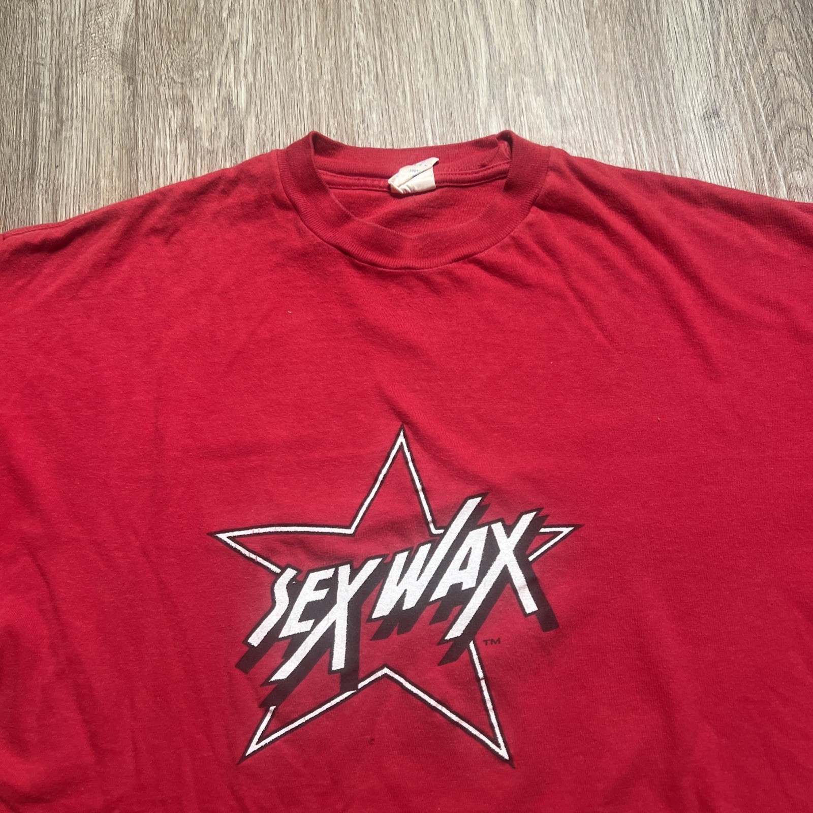 Vintage Sex Wax Tshirt Early 80s Red Large Two Sided Surfing Surf Culture Punk