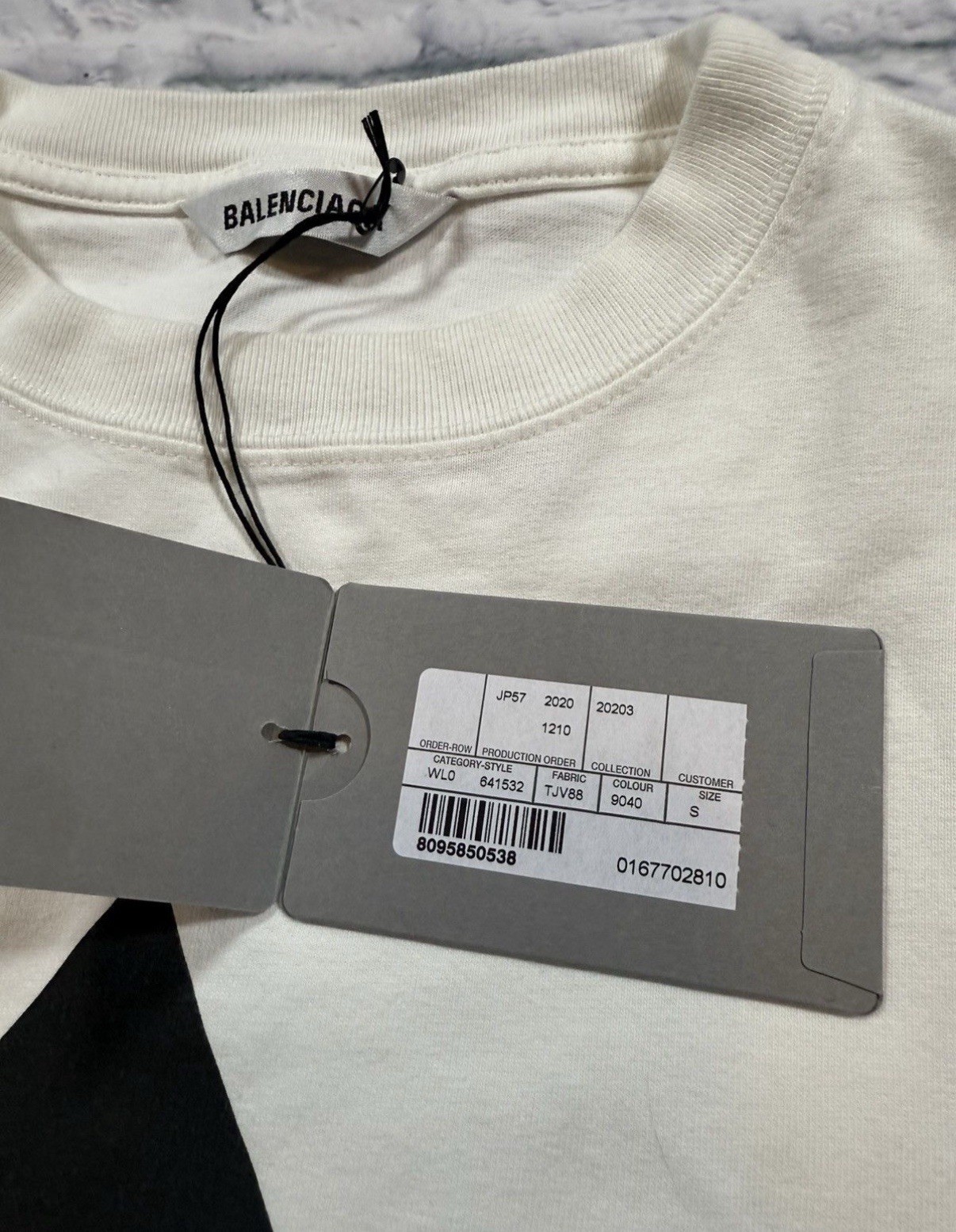 Balenciaga Oversized Arrow No Wifi Logo Print S/S $650 T-Shirt *New With Tags*