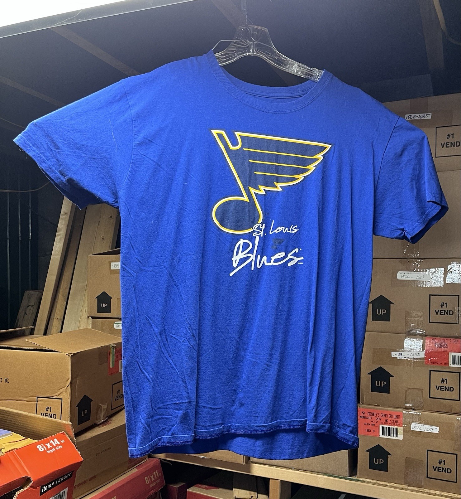 St Louis Blues T-Shirt – Blue – XL – Fanatics!