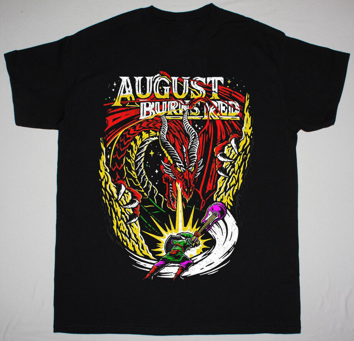 The Legend August burns red Short Sleeve Black Size S-5XL Shirt