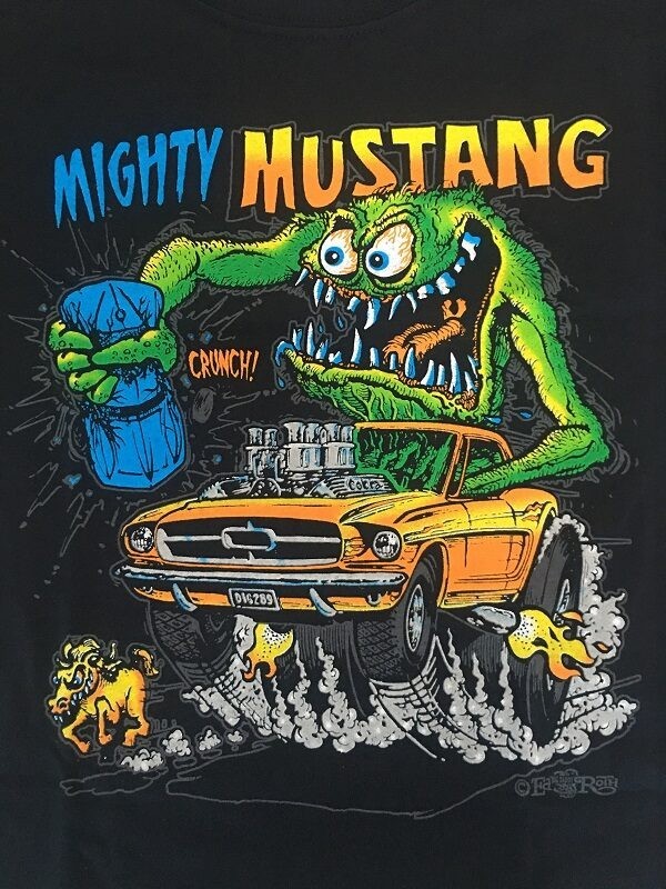 New Rat Fink Mighty Mustang Cotton Shirt gift family S-4XL