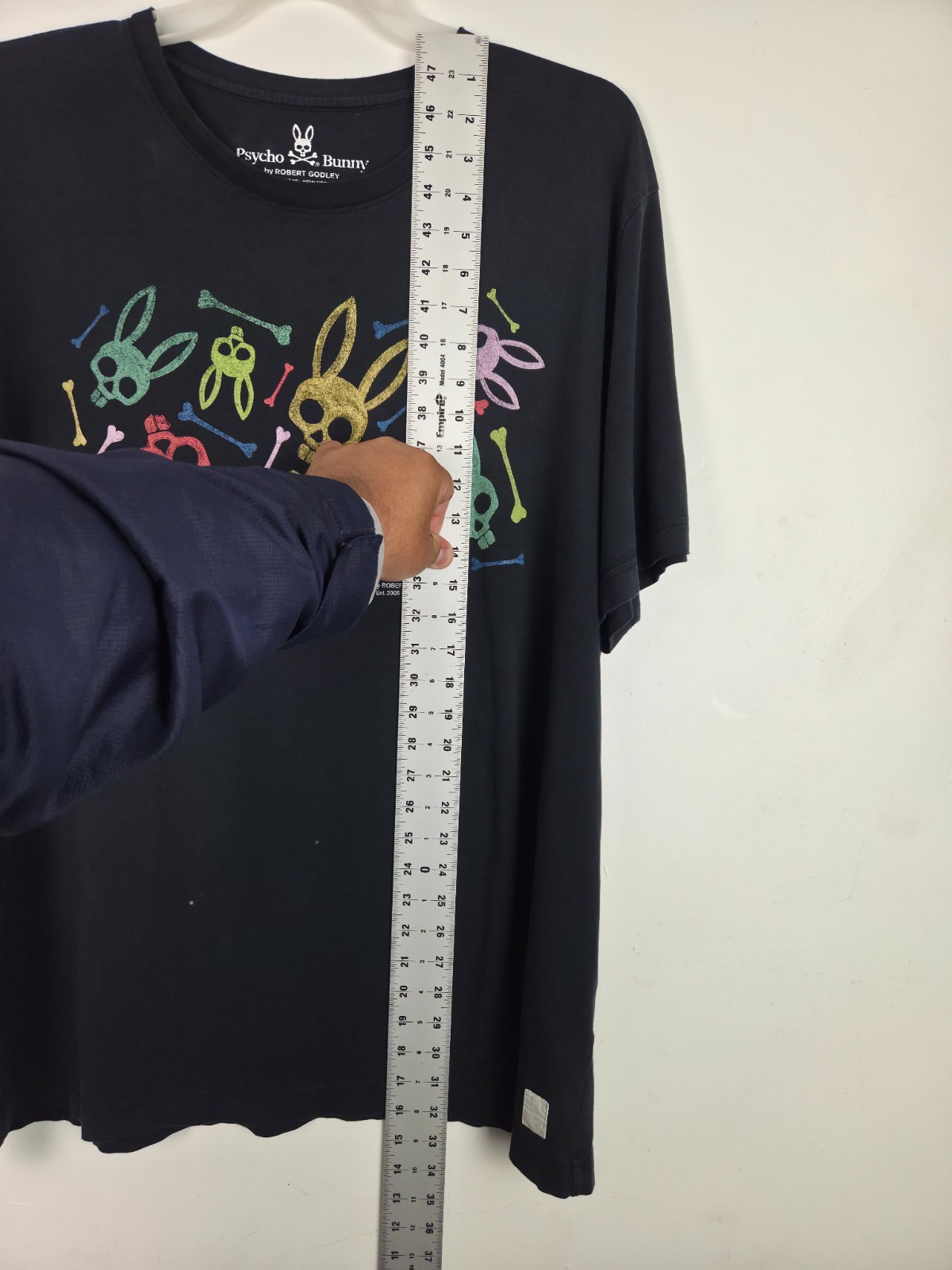 Psycho Bunny T Shirt Mens Size 3XL Black Bunny Graphic Tee 100% Pima Cotton