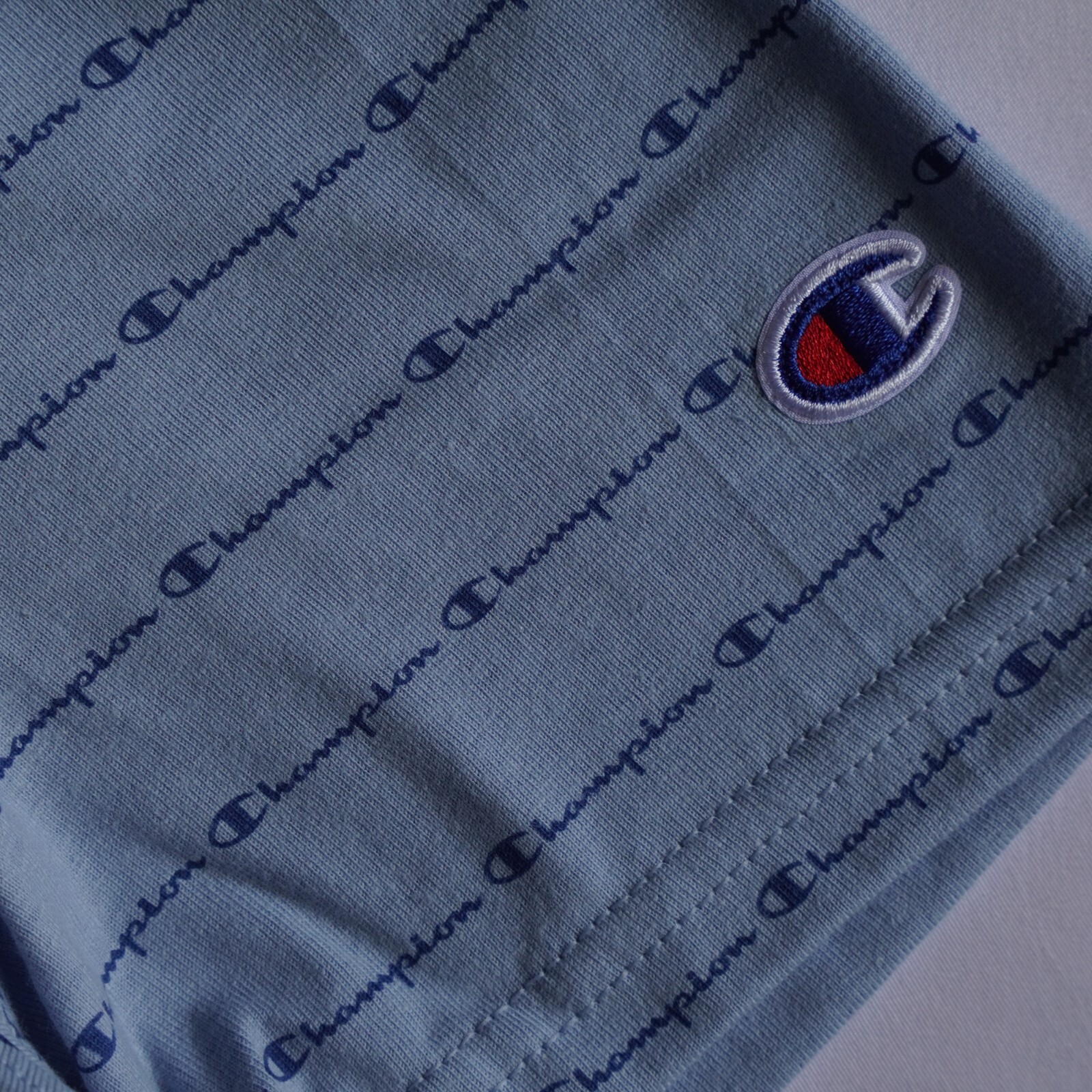 Champion Men’s Blue Sportstyle Logo Cotton T-Shirt