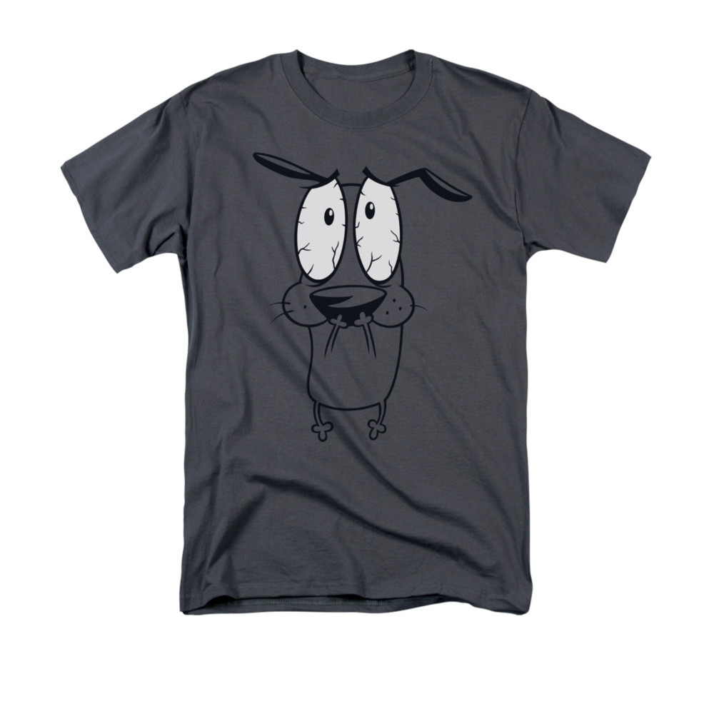COURAGE THE COWARDLY DOG SCARED Licensed Adult Men’s Graphic Tee Shirt SM-5XL