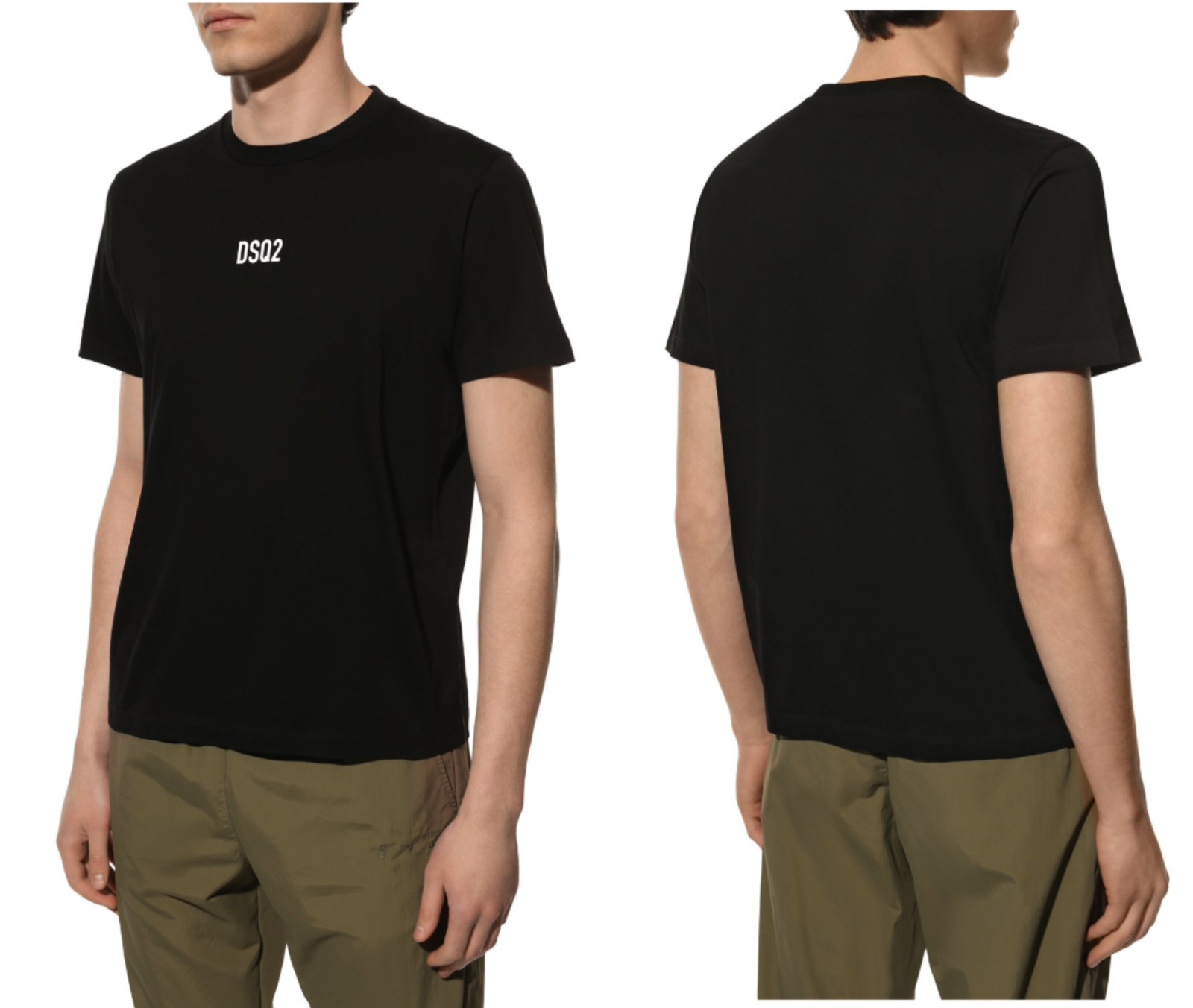 Dsquared2 Jeans Icon Mini Dsq2 Logo Print Box Tee T-Shirt Shirt New Season New M