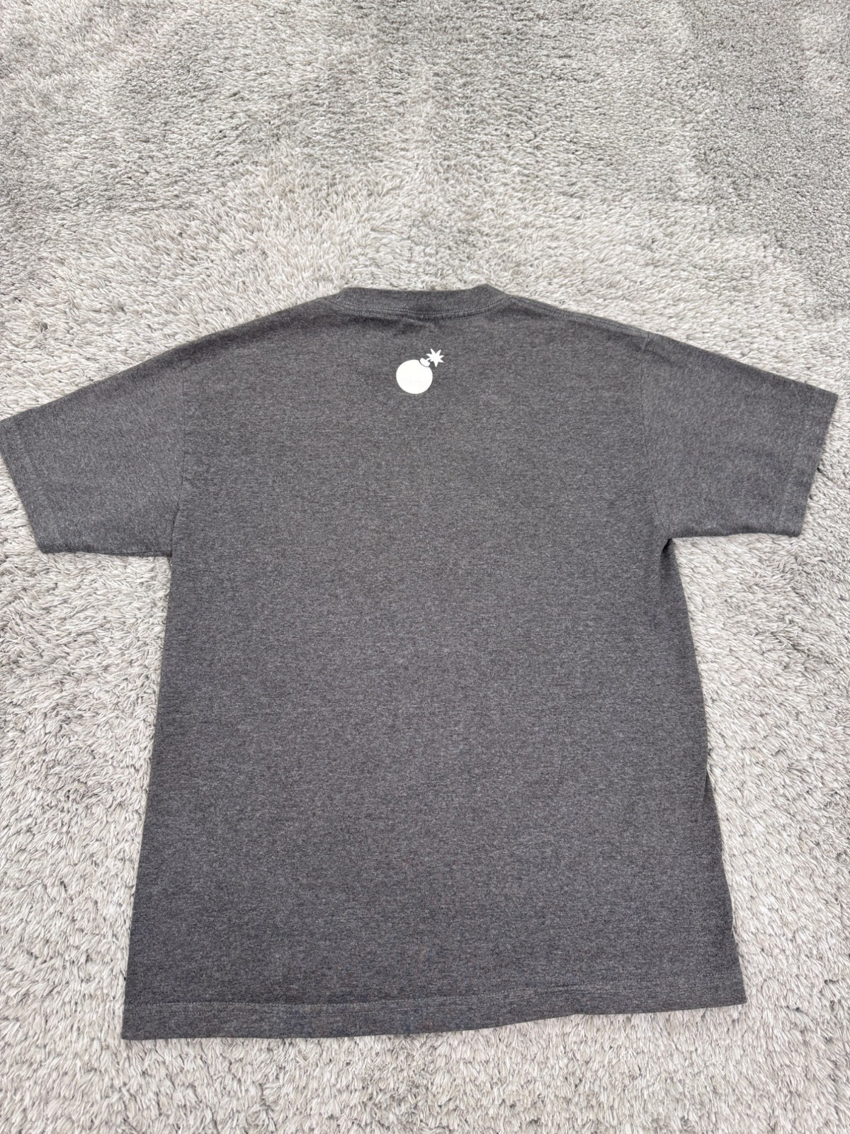 The Hundreds Shirt Men Medium Gray Graphic OG Bomb Logo Grudge Crewneck Y2K