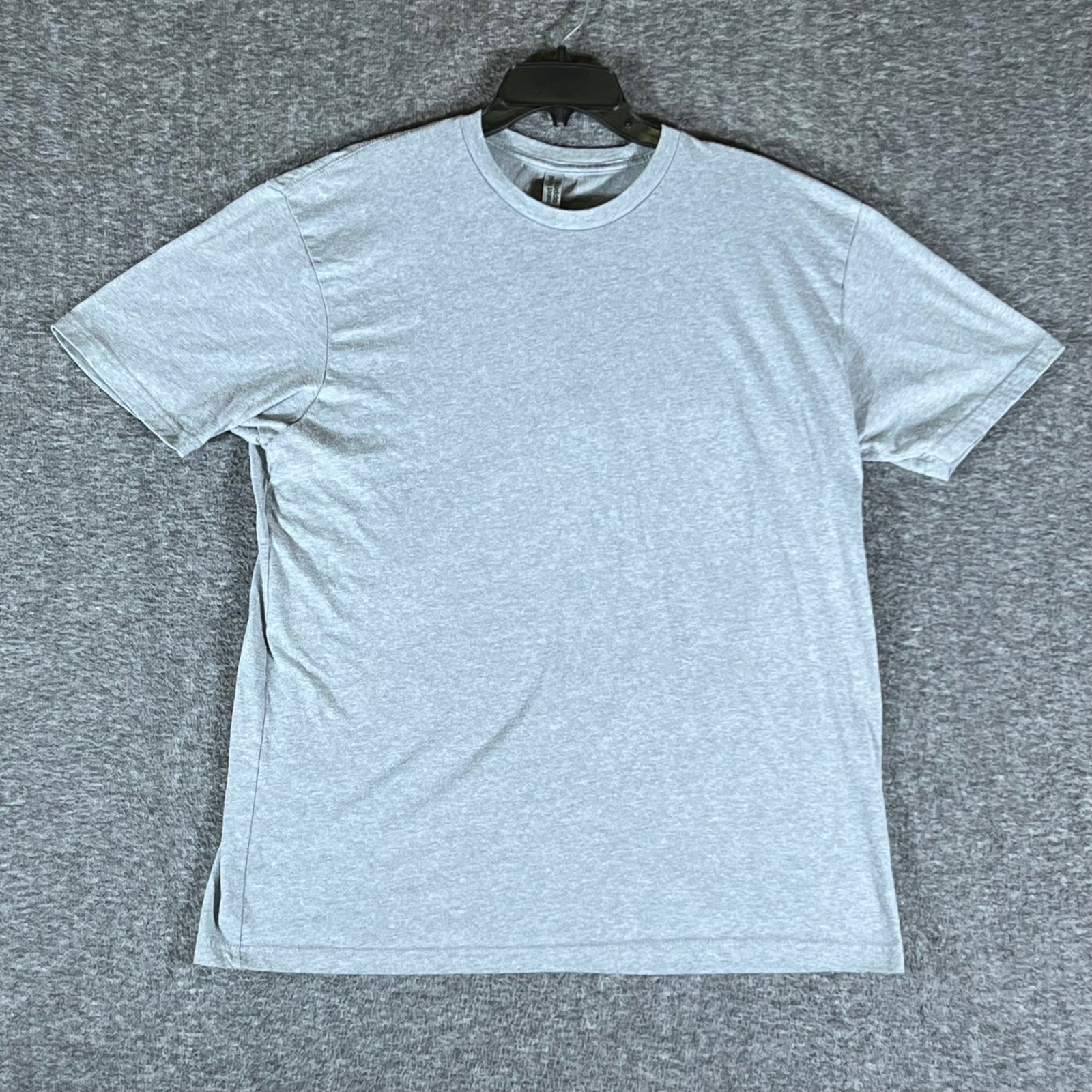 Next Level Apparel Men’s Heather Grey T-Shirt Basic Crew Neck Tee XL