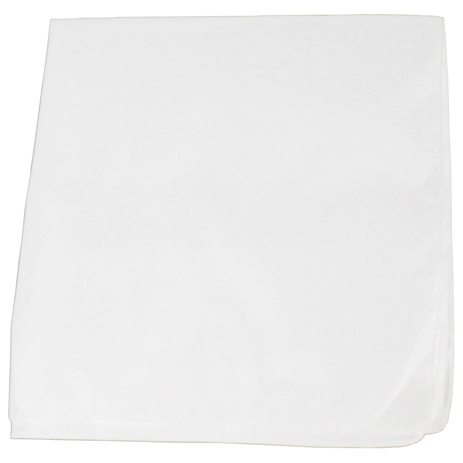 Mechaly 12 Pack of Blank Cotton Solid White Bandanas for Men and Women