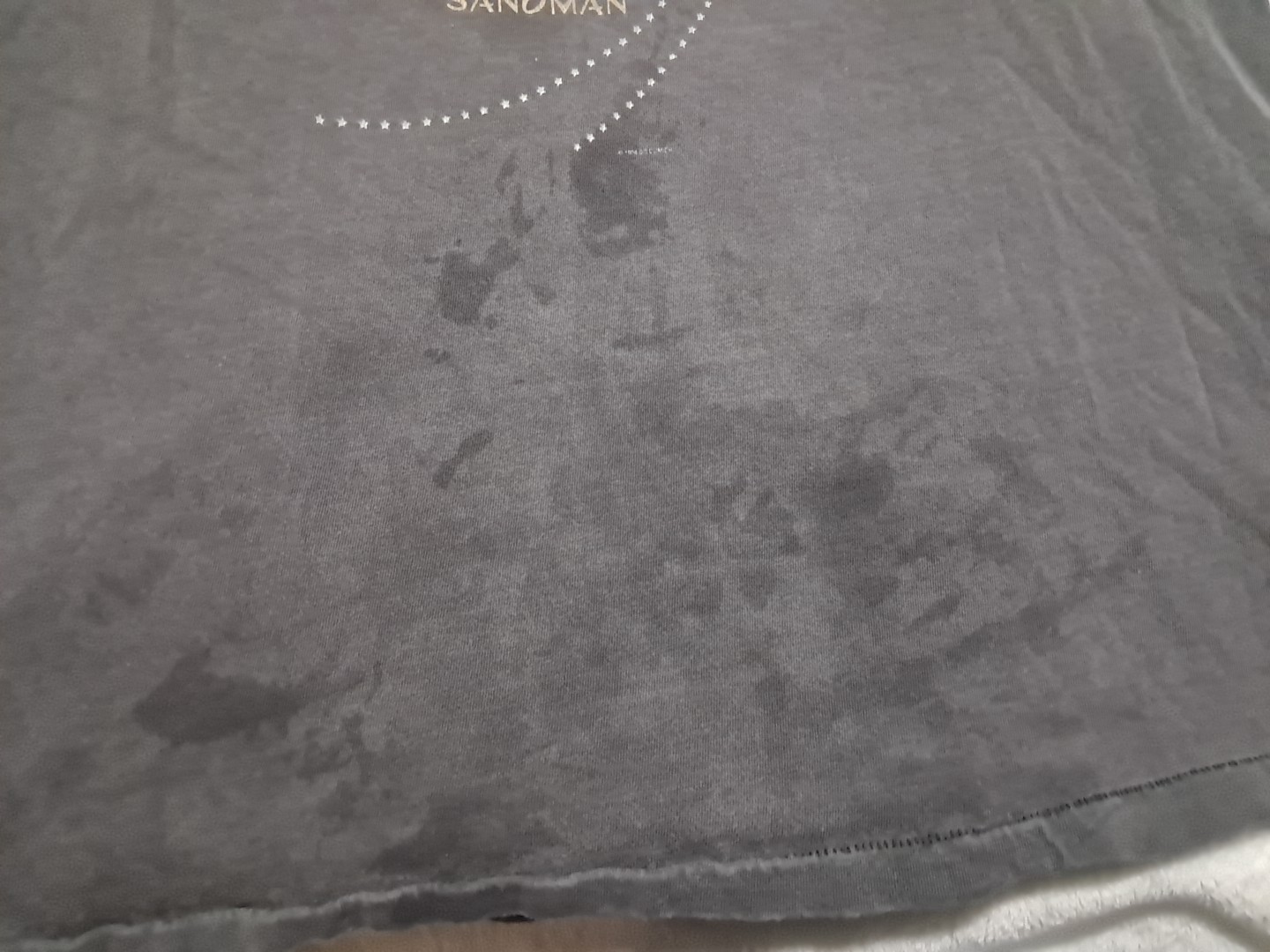 2 Vtg The Sandman DC Comics Faded T-Shirt Black Size XL Graphitti 90s See Pics